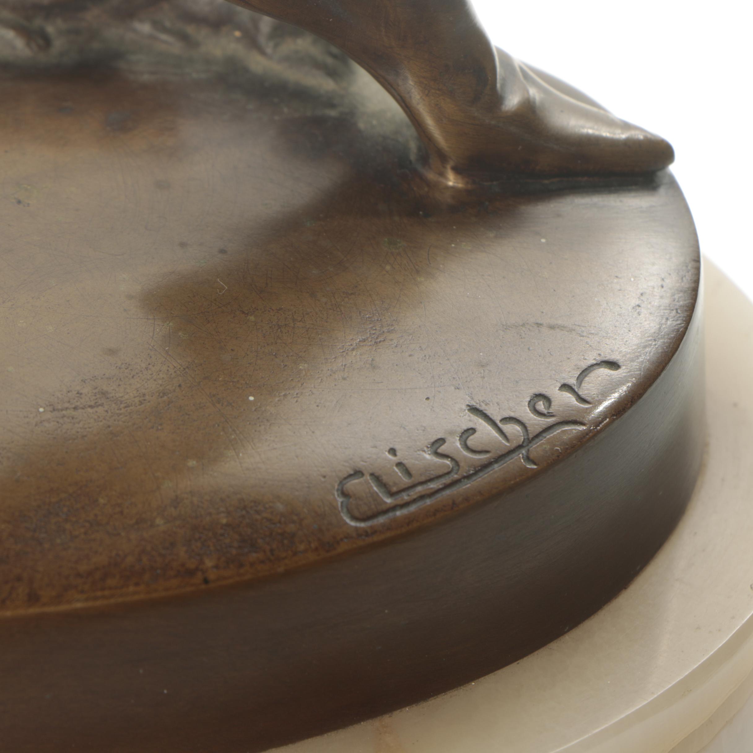 John Wolfgang Elischer Bronze Sculpture "Der Rattenfänger von Hameln"