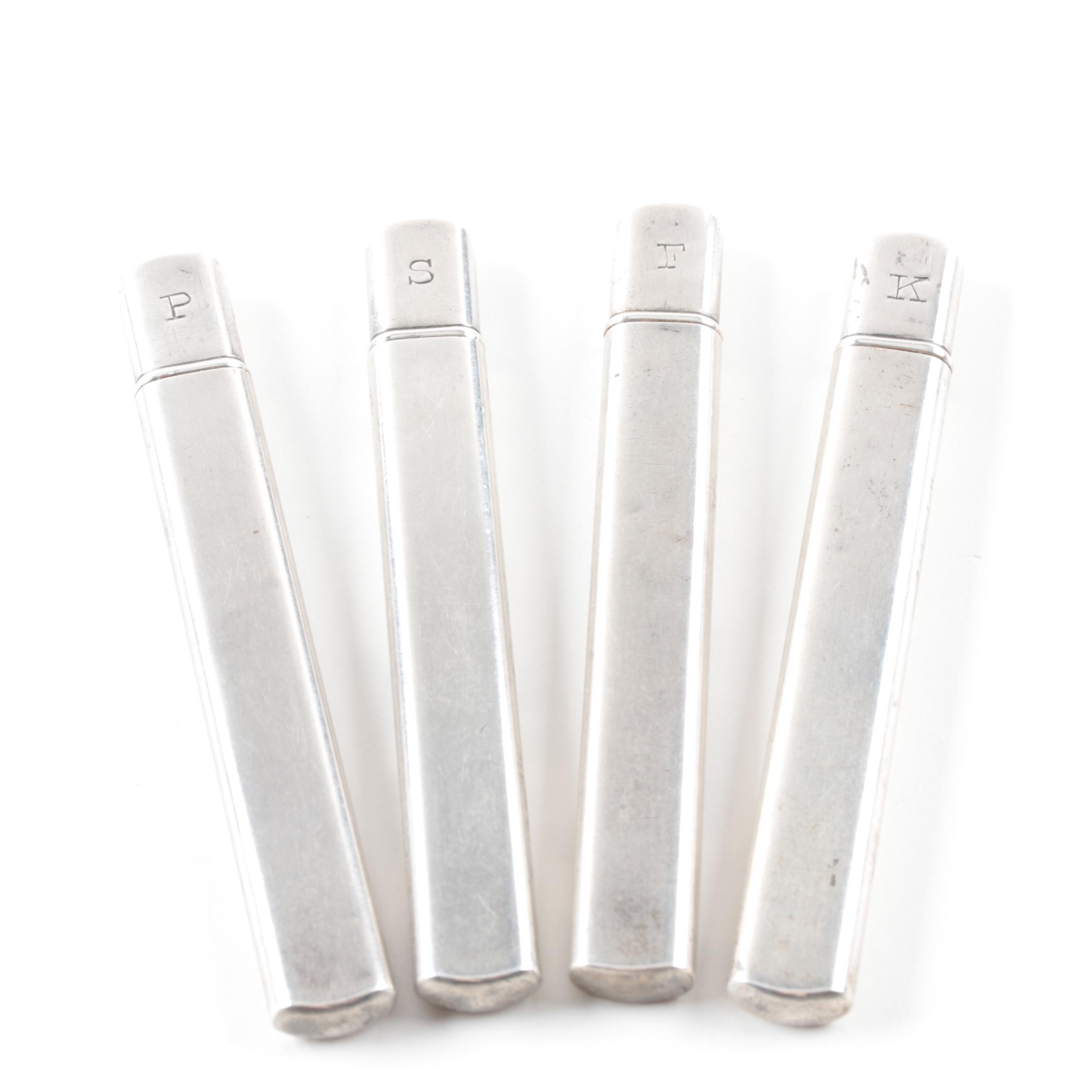 Vintage Sterling Silver Compact Desk Tools