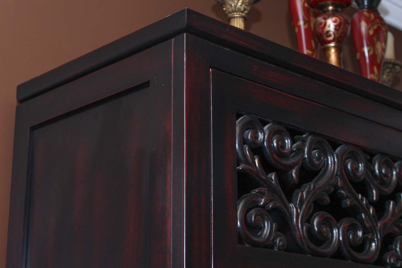 Thomasville Asian Style Wine and China Cabinets