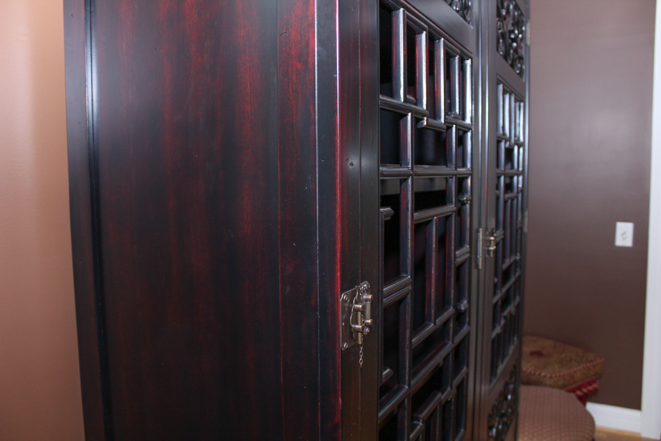 Thomasville Asian Style Wine and China Cabinets