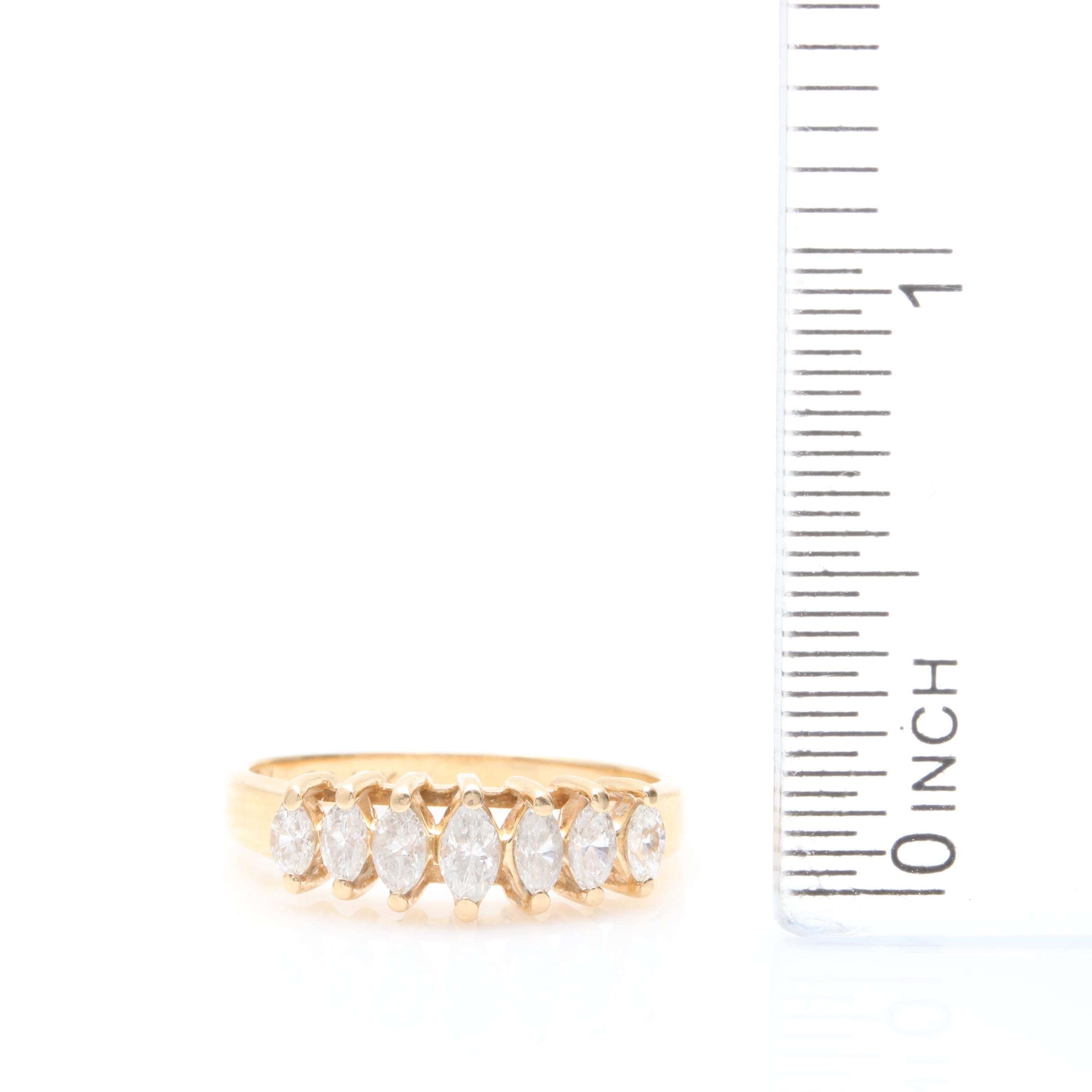 14K Yellow Gold Diamond Ring