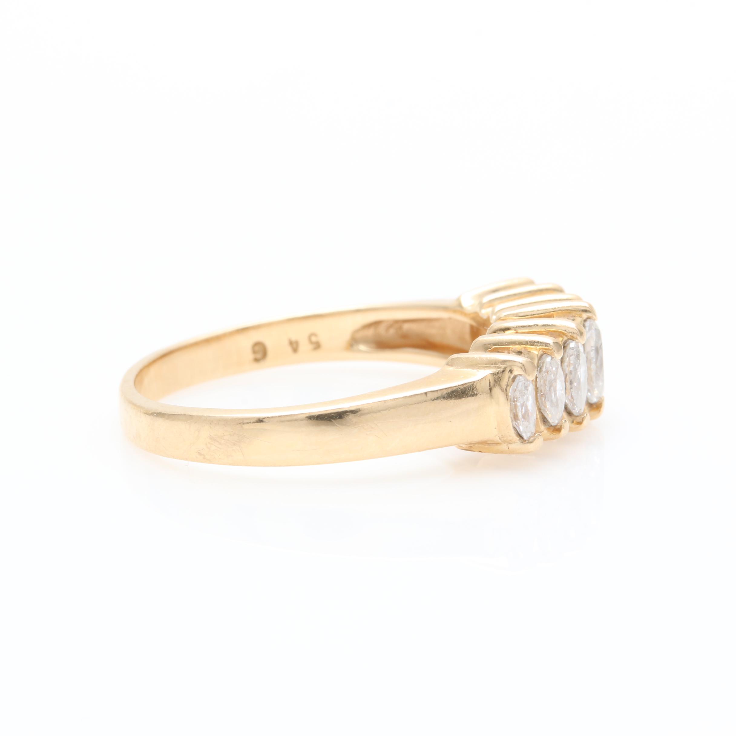 14K Yellow Gold Diamond Ring