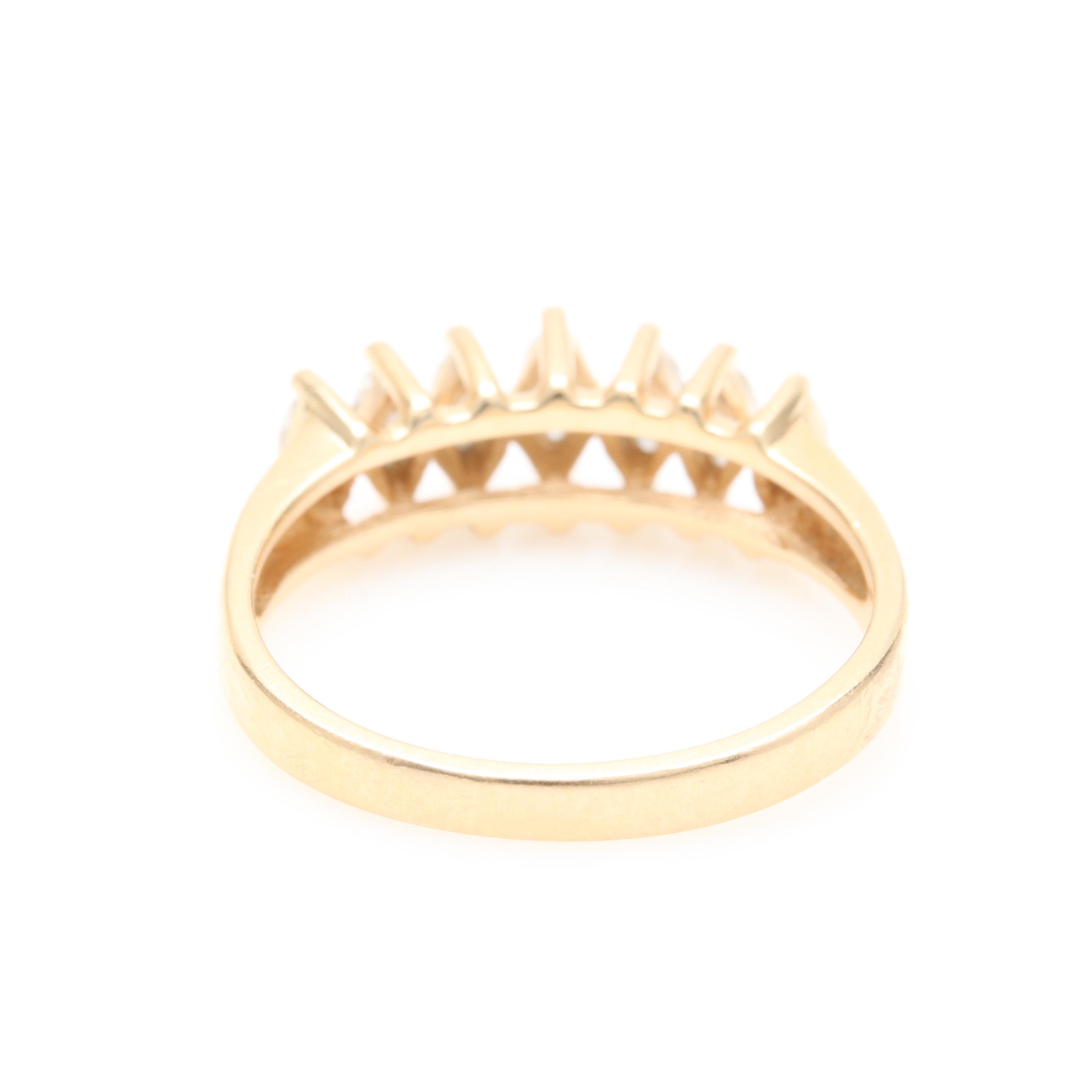 14K Yellow Gold Diamond Ring