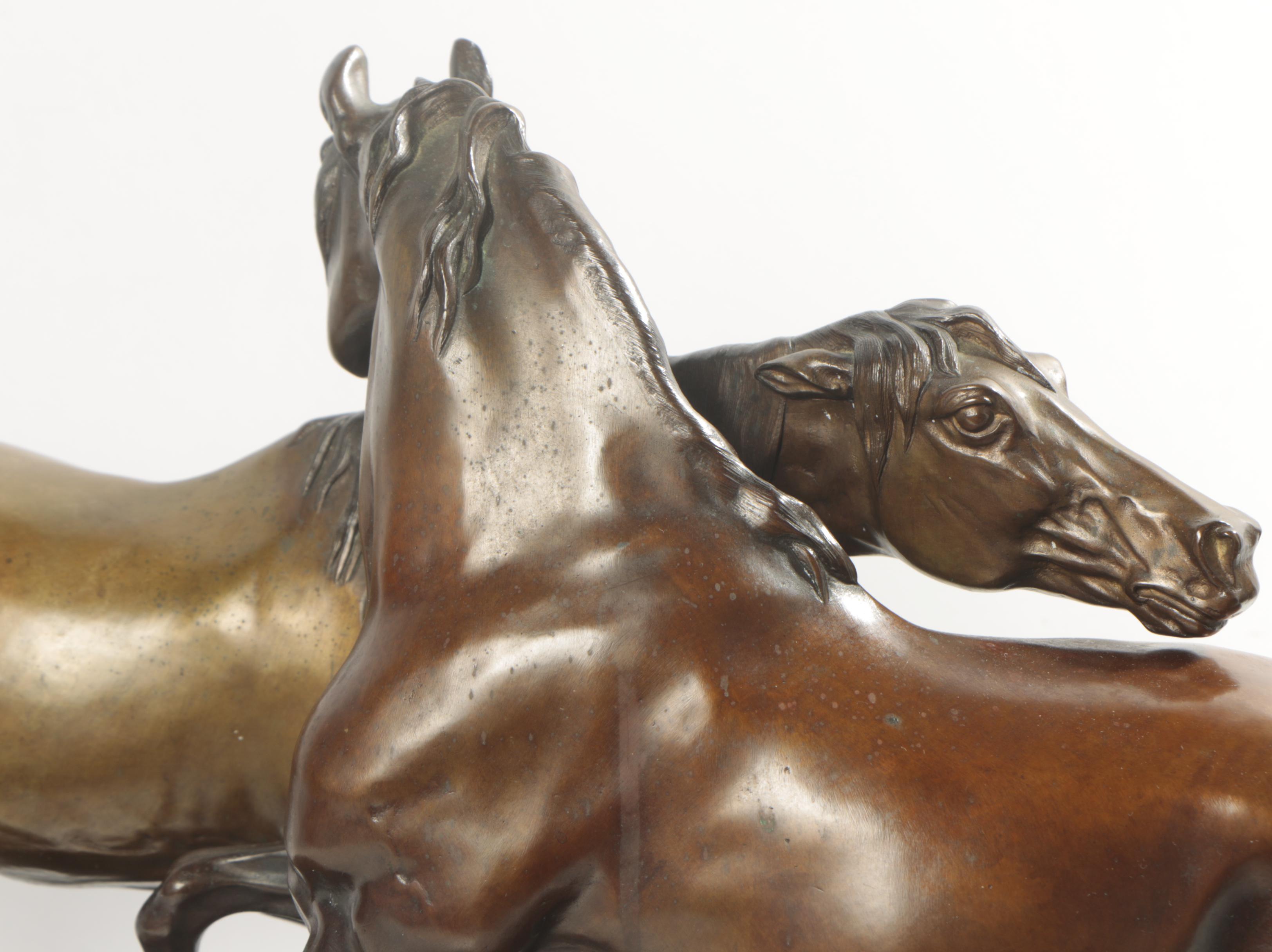 Bronze Horse Sculpture After Pierre-Jules Mêne