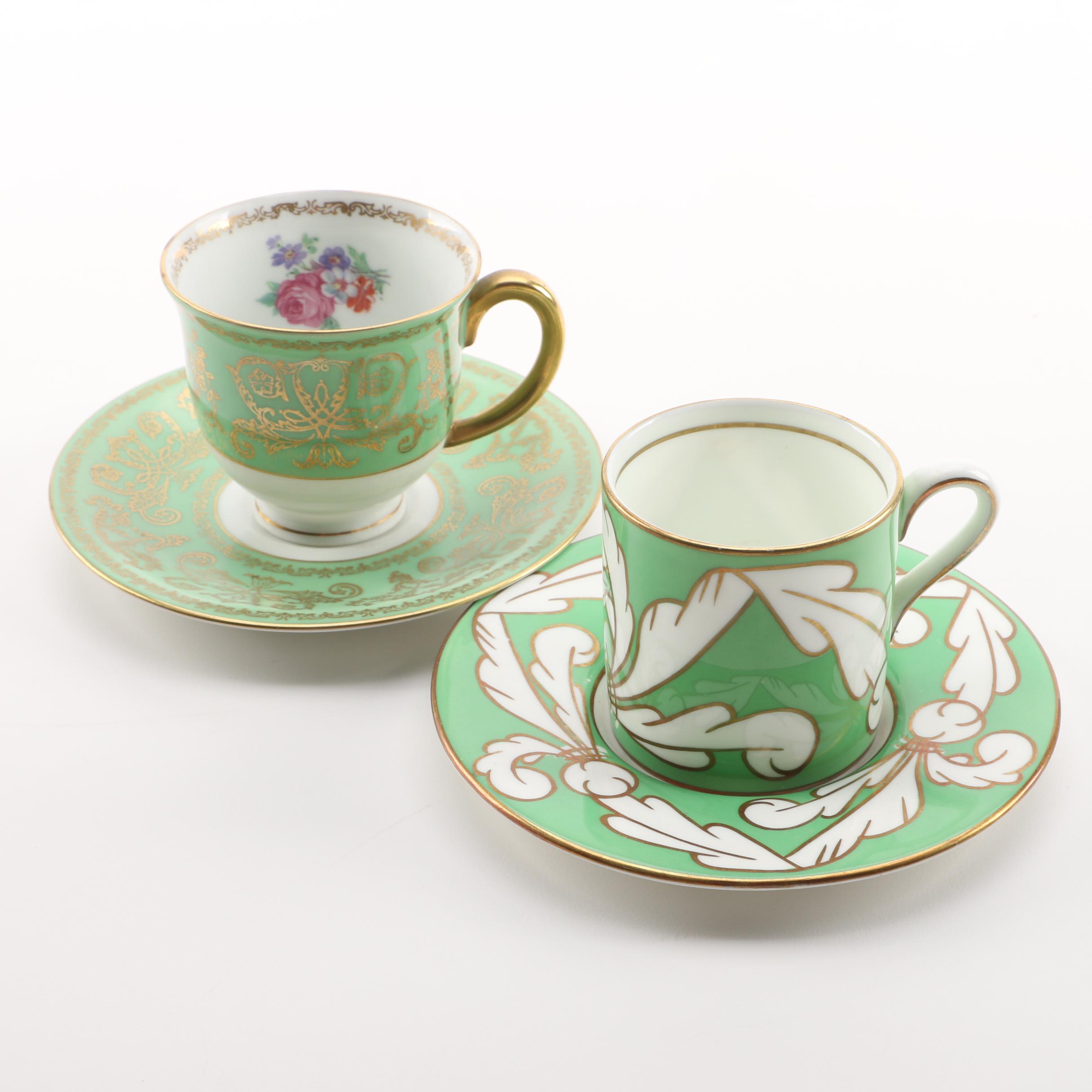 Vintage Wedgwood and Puls Porcelain Cups and Saucers