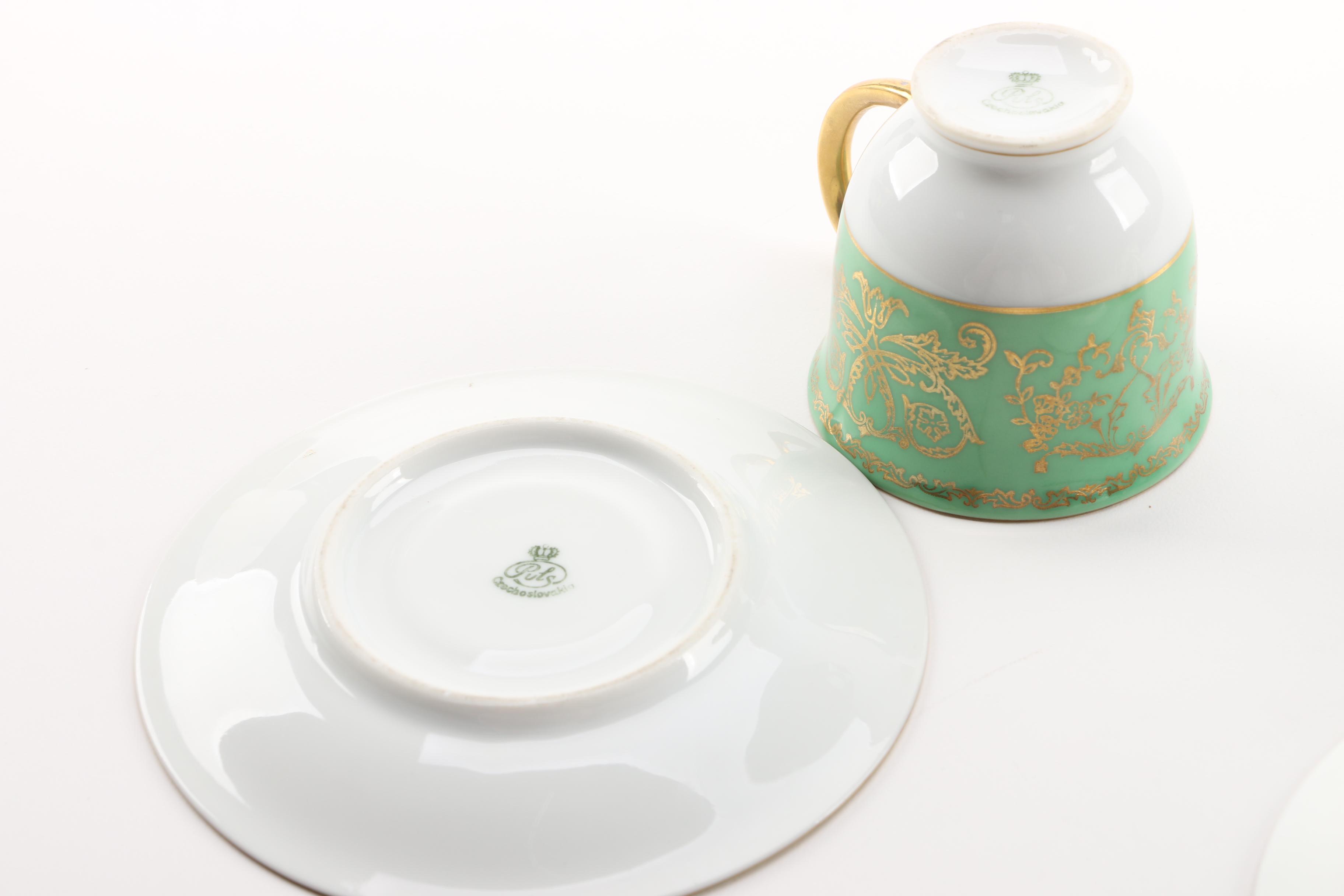 Vintage Wedgwood and Puls Porcelain Cups and Saucers