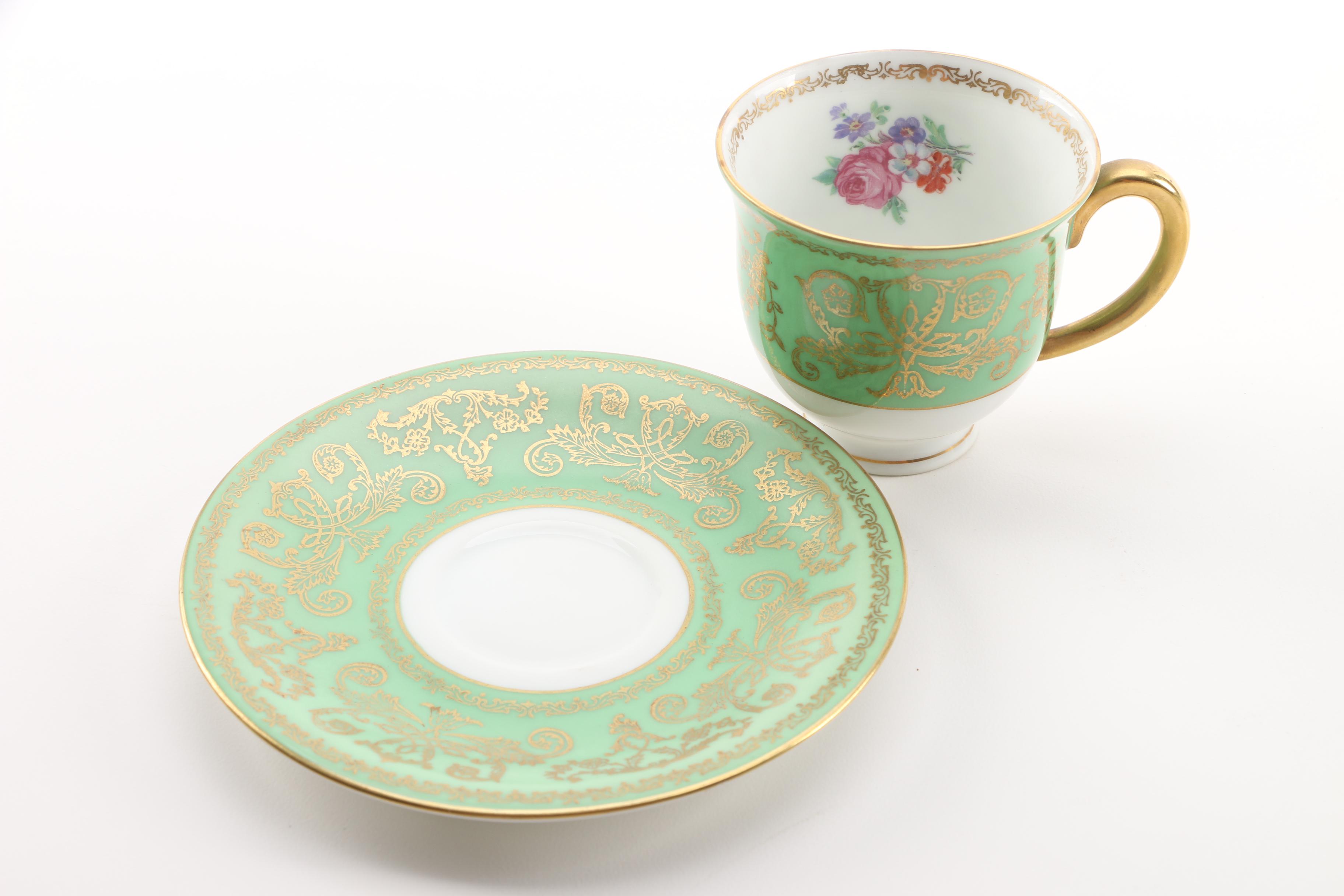 Vintage Wedgwood and Puls Porcelain Cups and Saucers