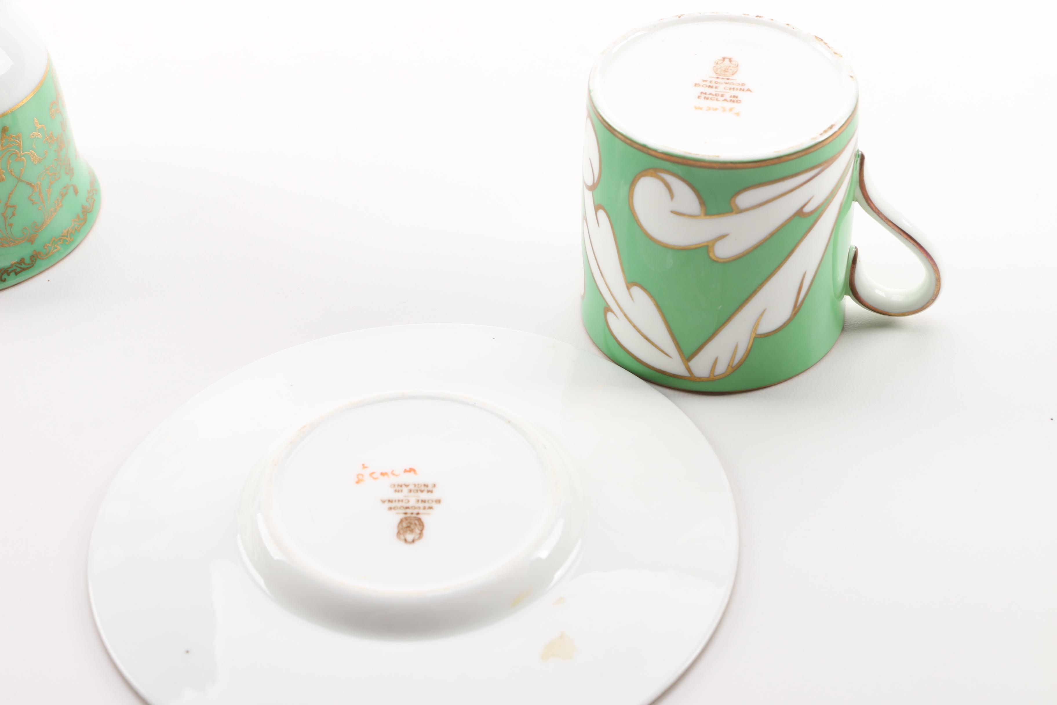 Vintage Wedgwood and Puls Porcelain Cups and Saucers