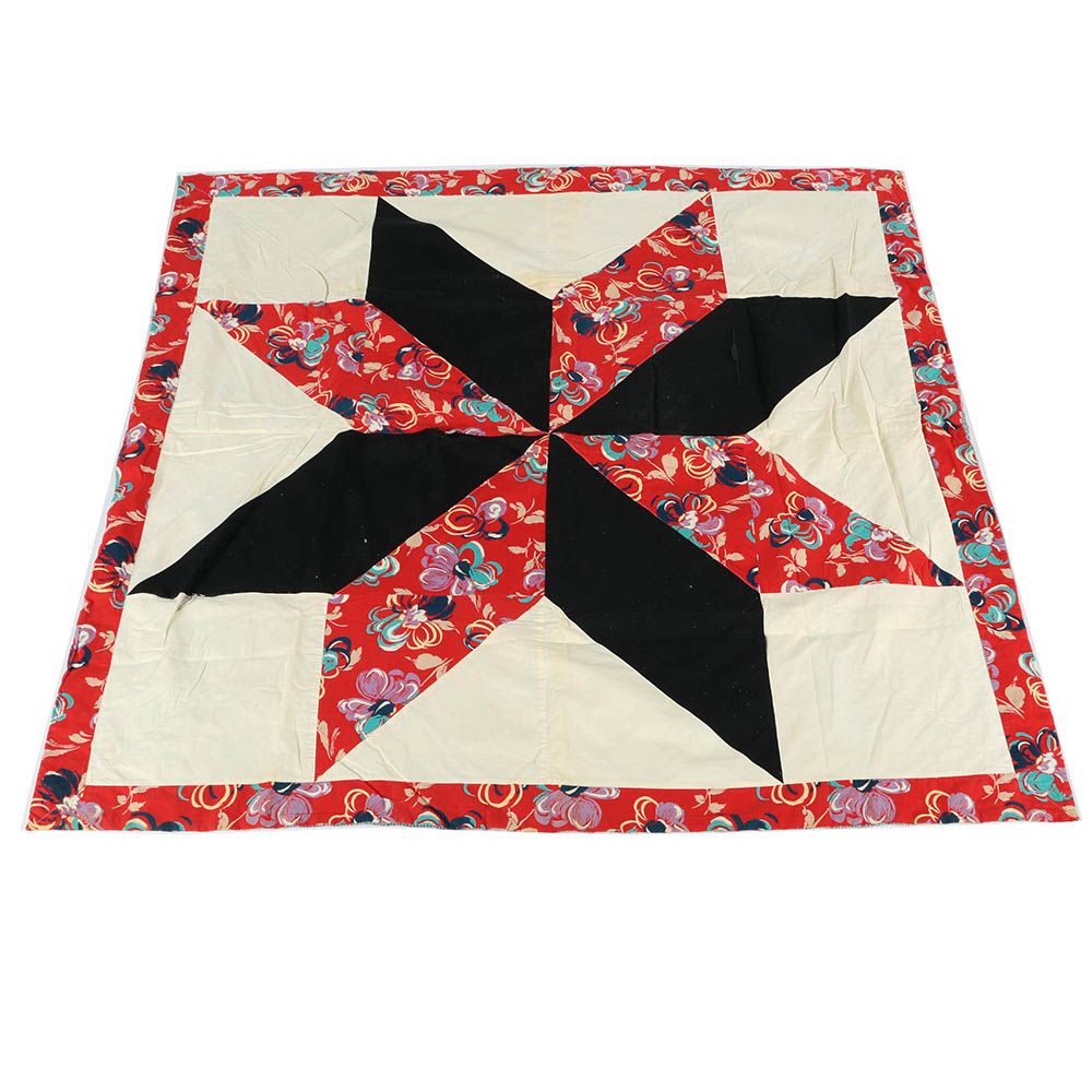 Vintage Machine Sewn "Eight Point Star" Quilt