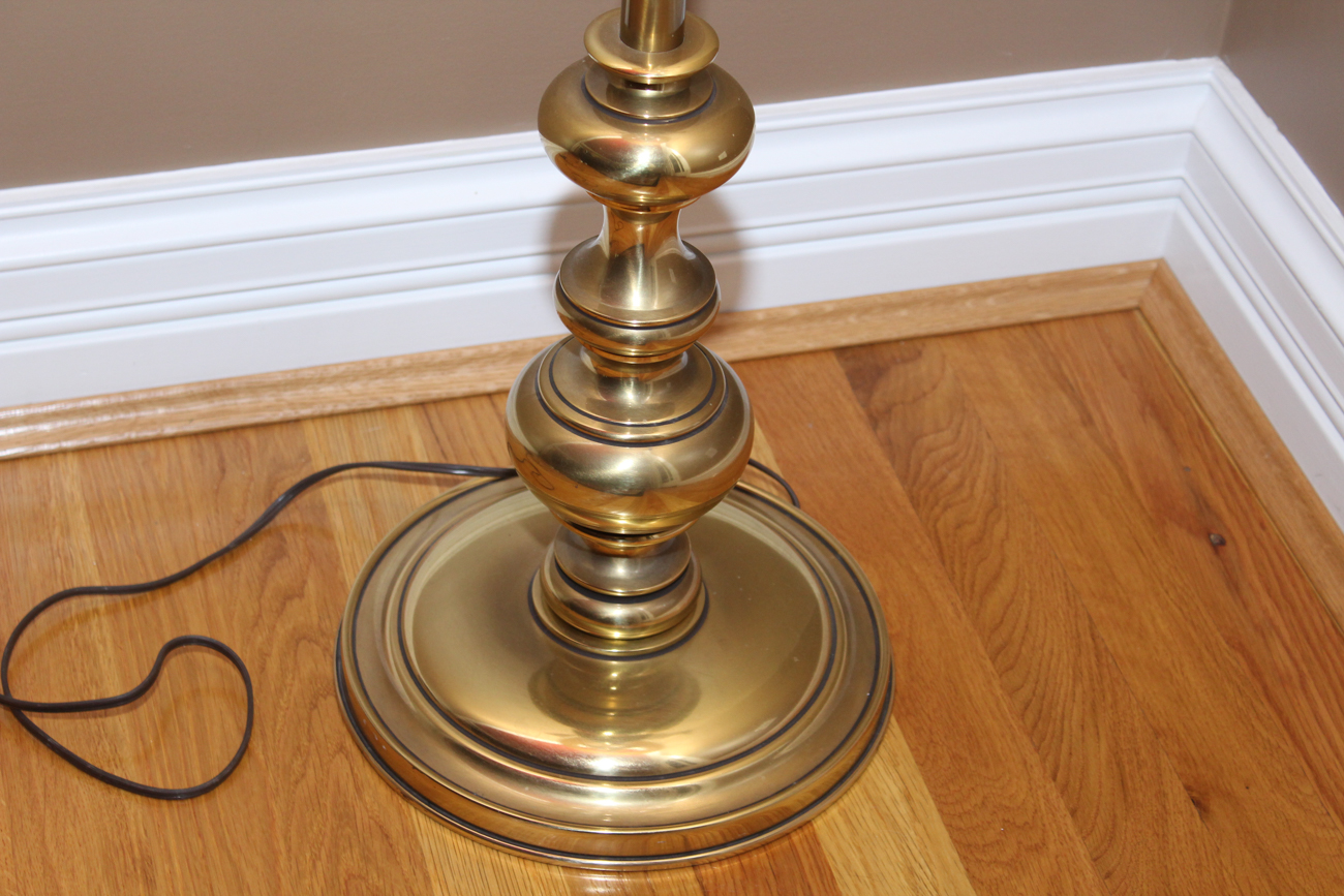 Vintage Brass Floor Lamp