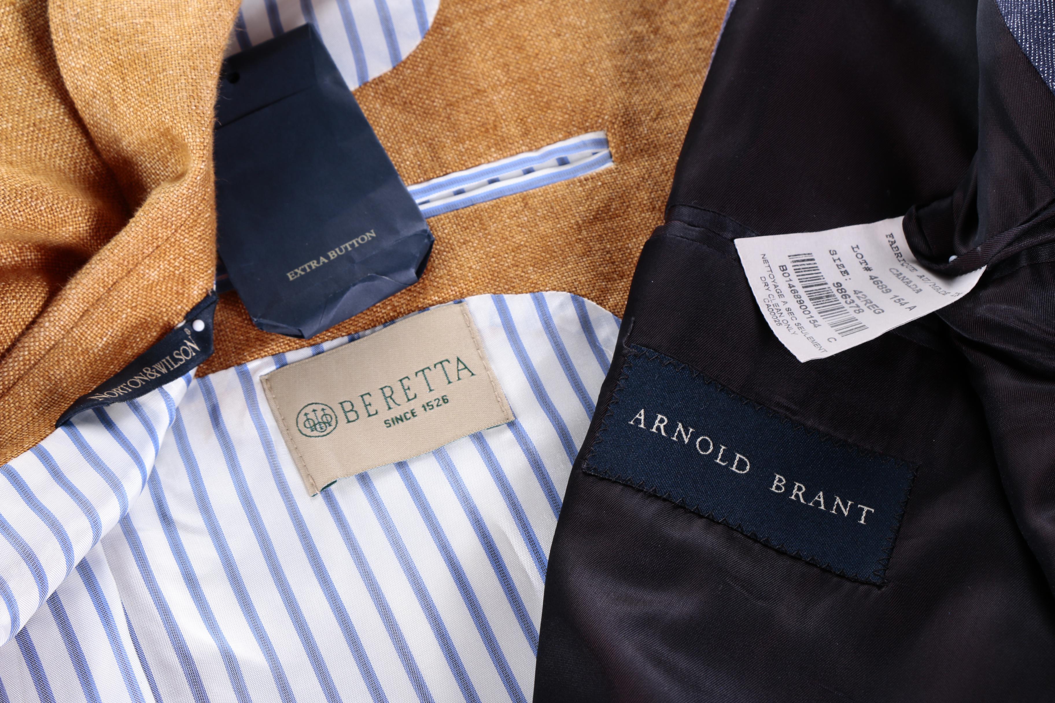 Men's Sport Coats Including Norton & Wilson, Beretta and Arnold Brant