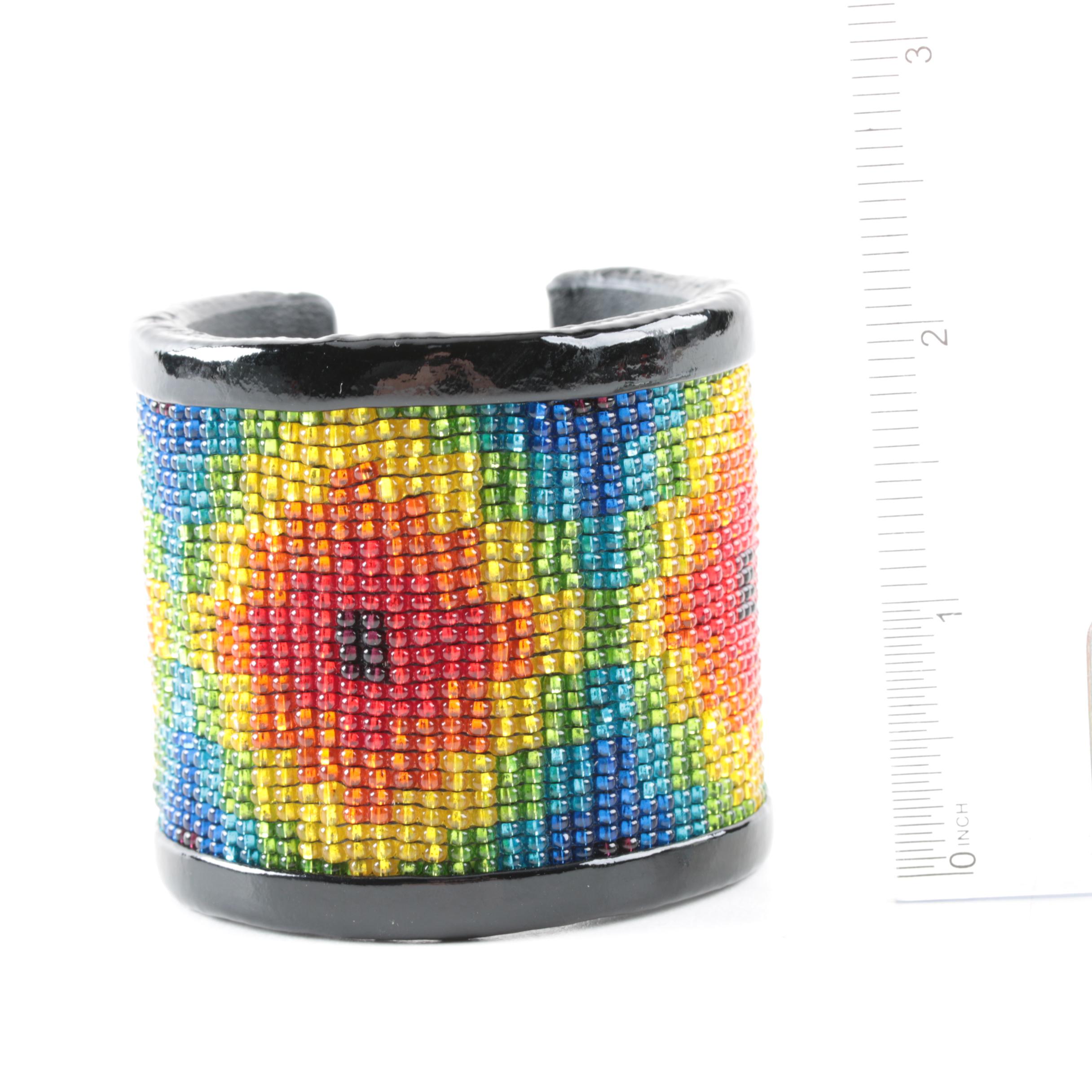 Dalia Pascal Beaded Cuff Bracelet