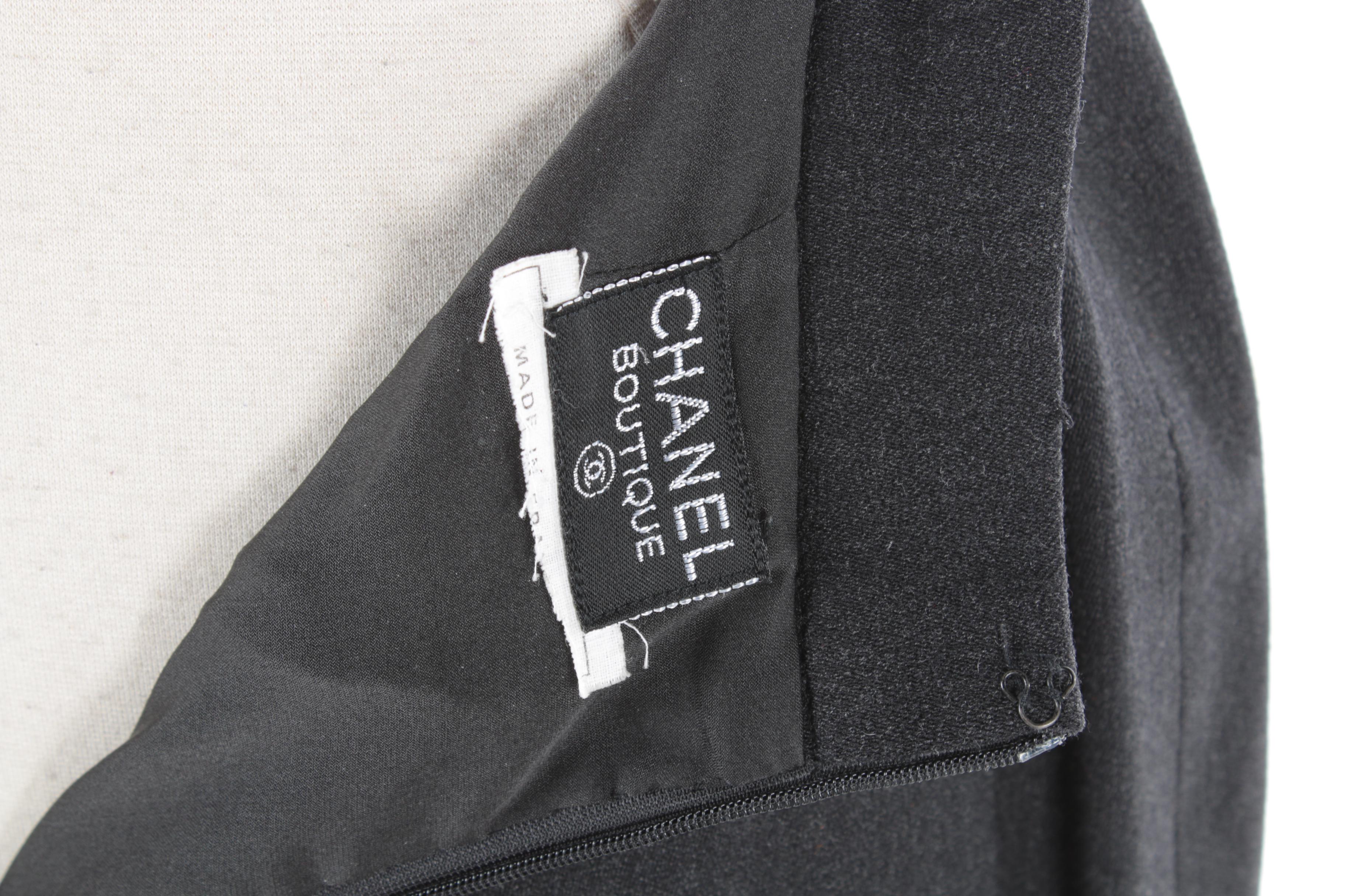 Chanel Boutique Wool Blend Pencil Skirt