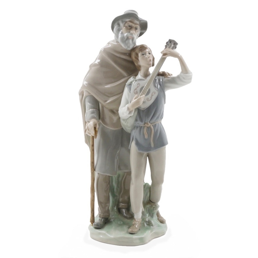 Lladro Porcelain "Happy Travelers" Figurine