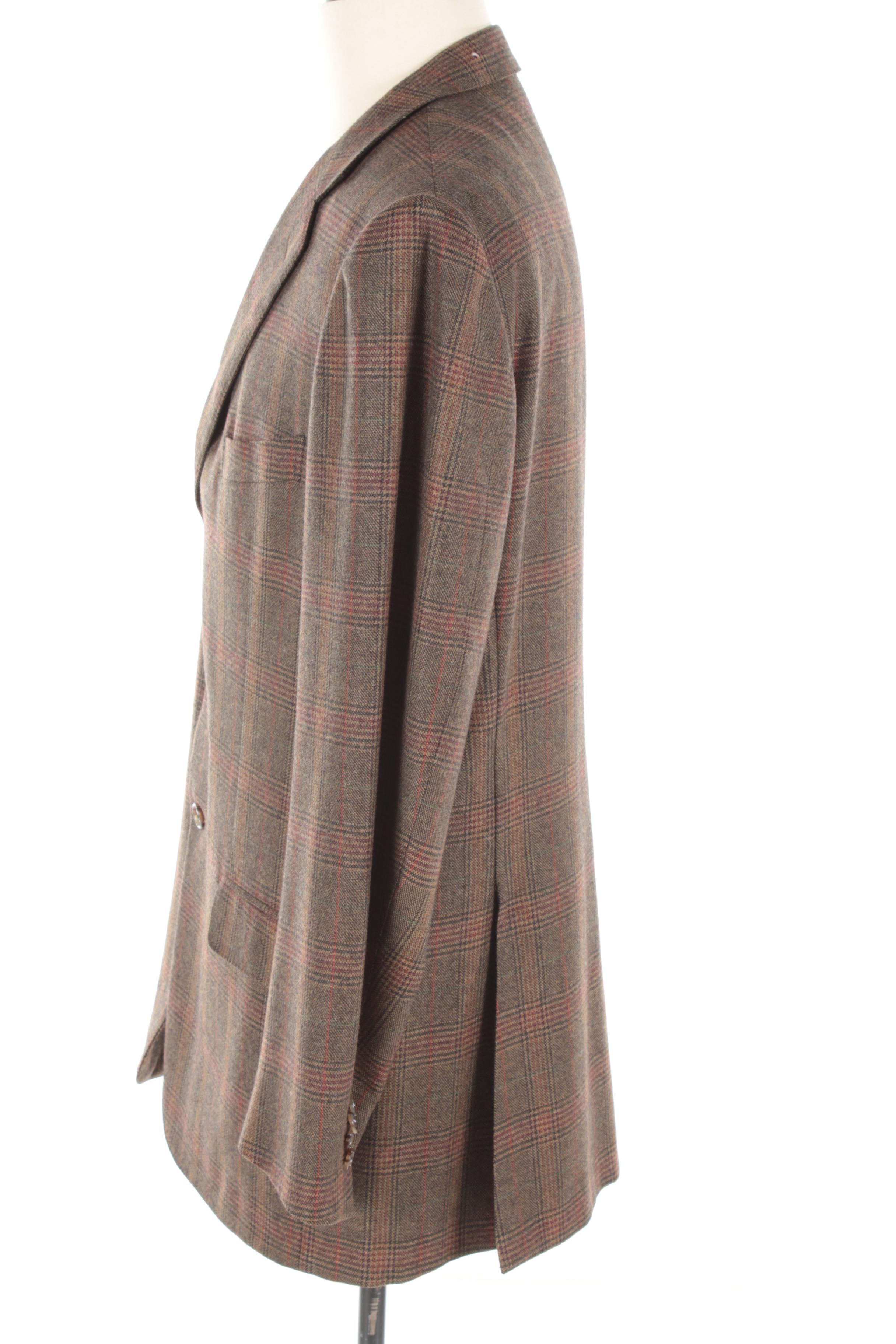 Men's Ermenegildo Zegna Heritage Plaid Wool Suit Jacket