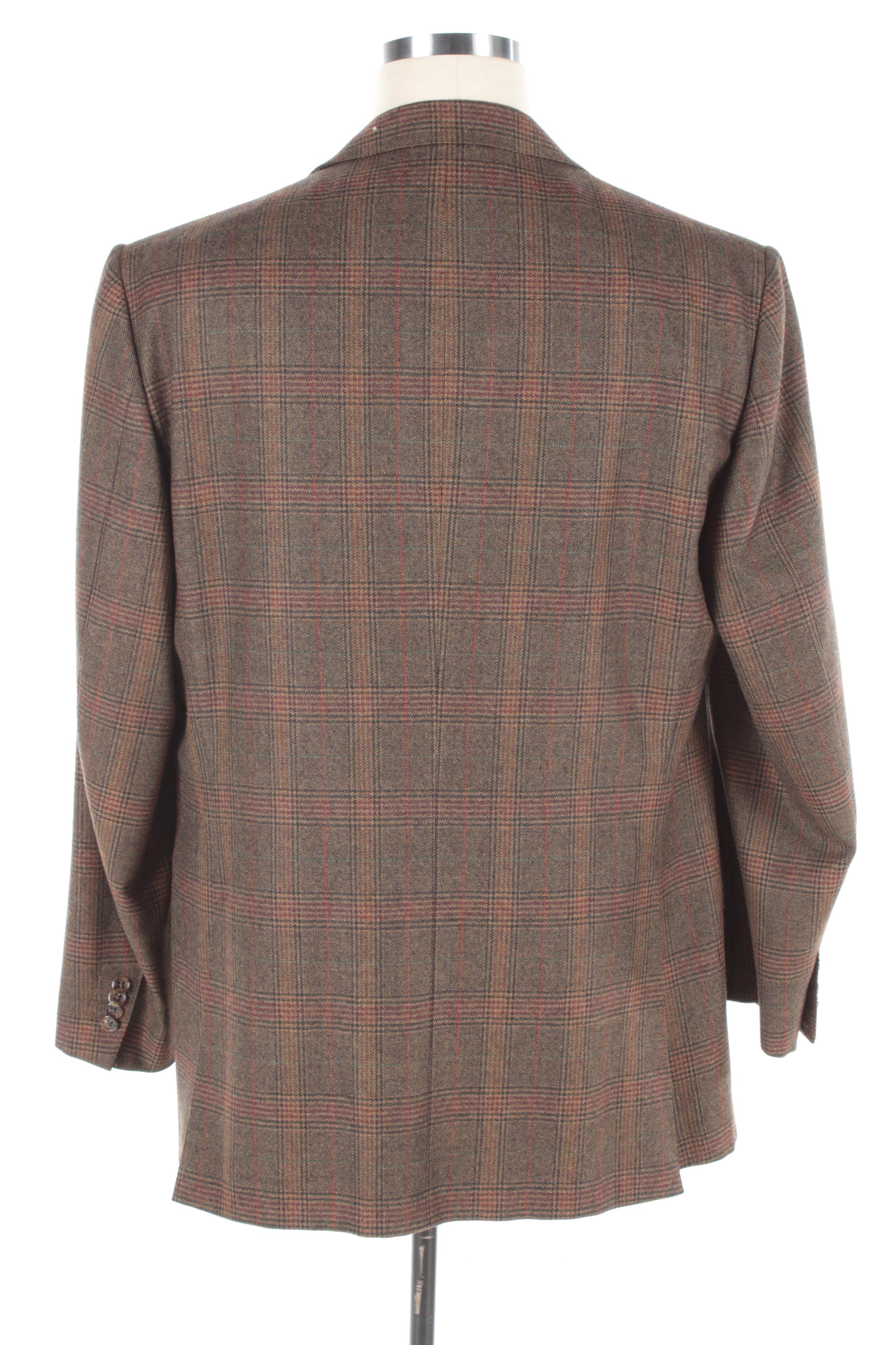 Men's Ermenegildo Zegna Heritage Plaid Wool Suit Jacket