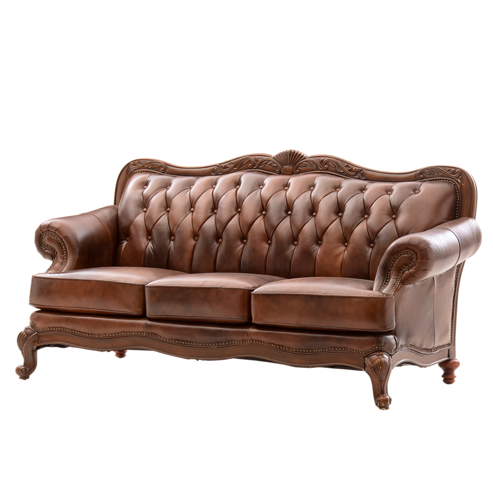 Coaster "Victoria" Leather Sofa