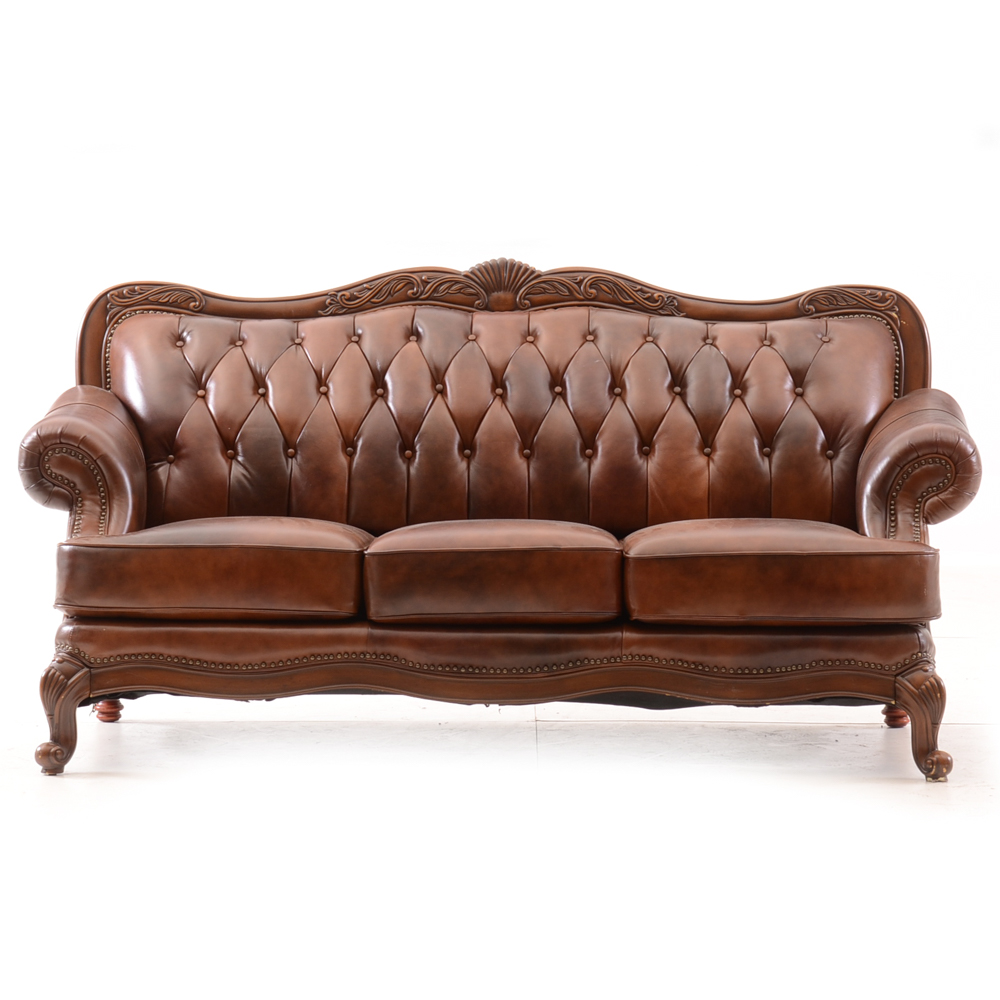 Coaster "Victoria" Leather Sofa
