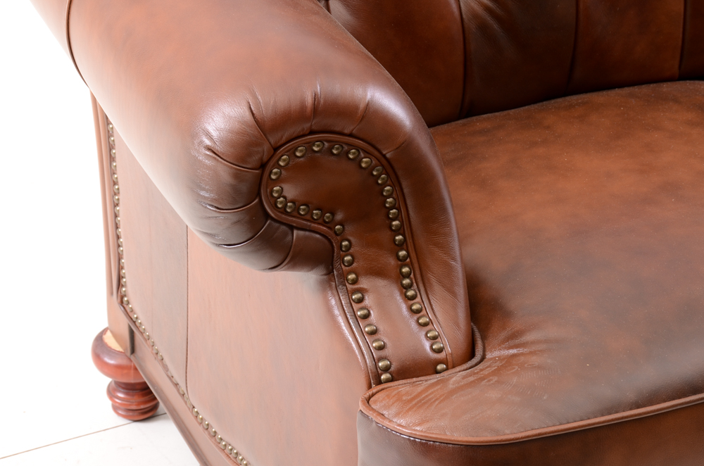 Coaster "Victoria" Leather Sofa