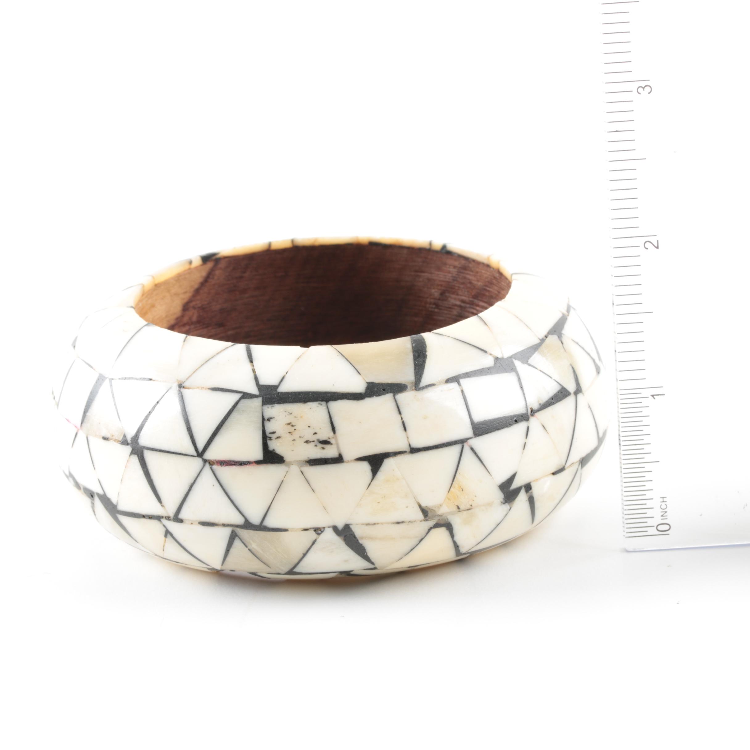 Selection of Bone and Resin Bracelets