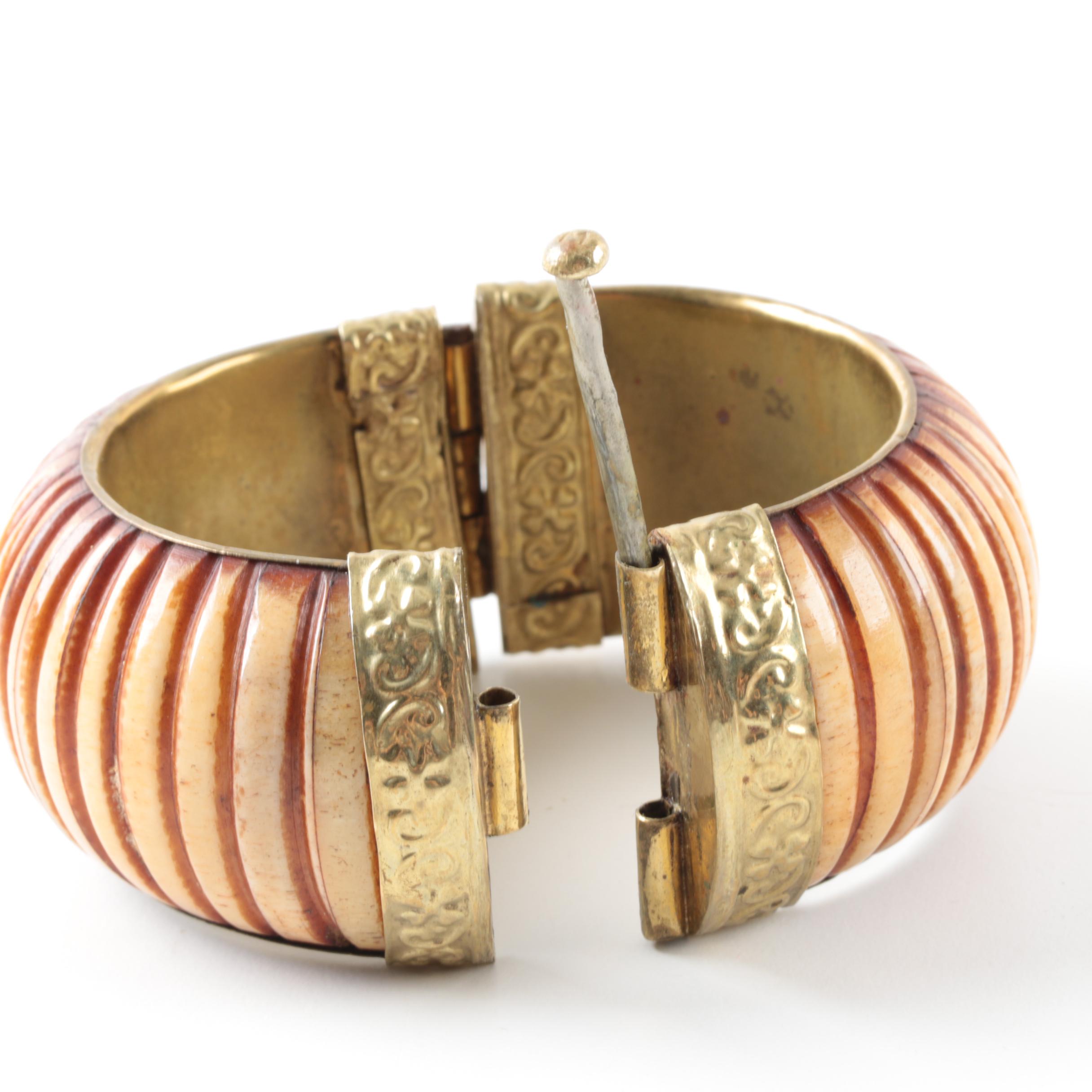 Selection of Bone and Resin Bracelets