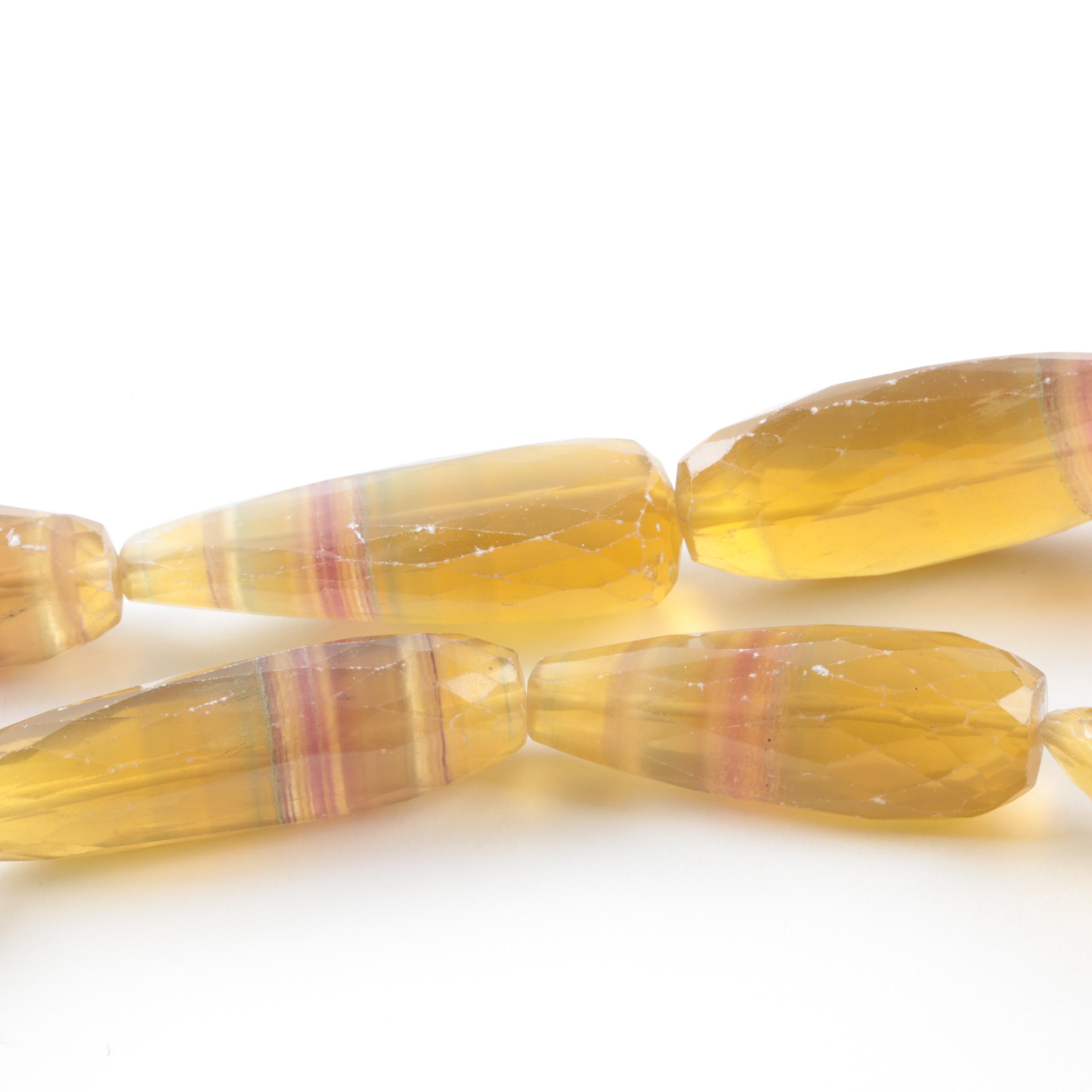 Sterling Silver Fluorite Beaded Necklace