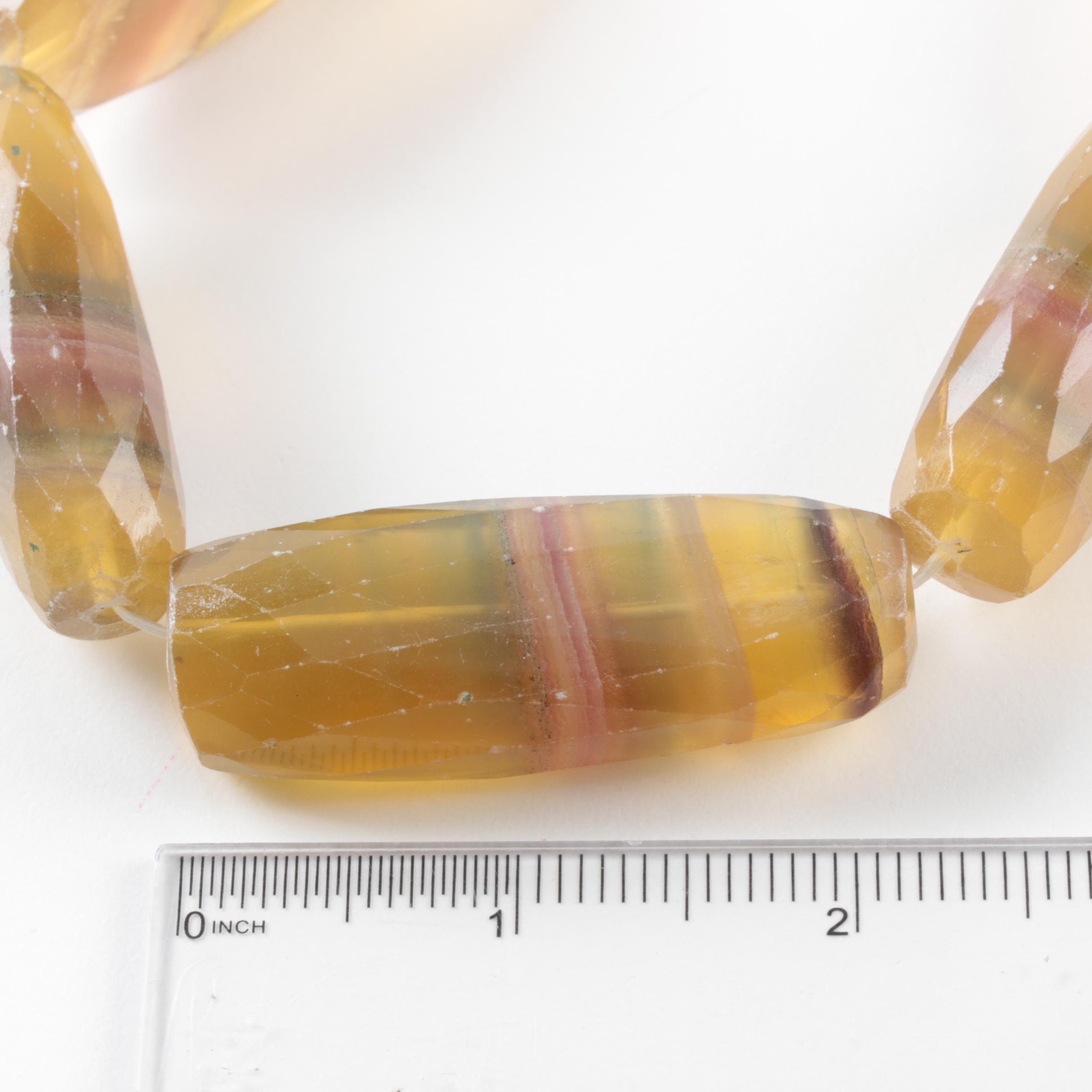 Sterling Silver Fluorite Beaded Necklace