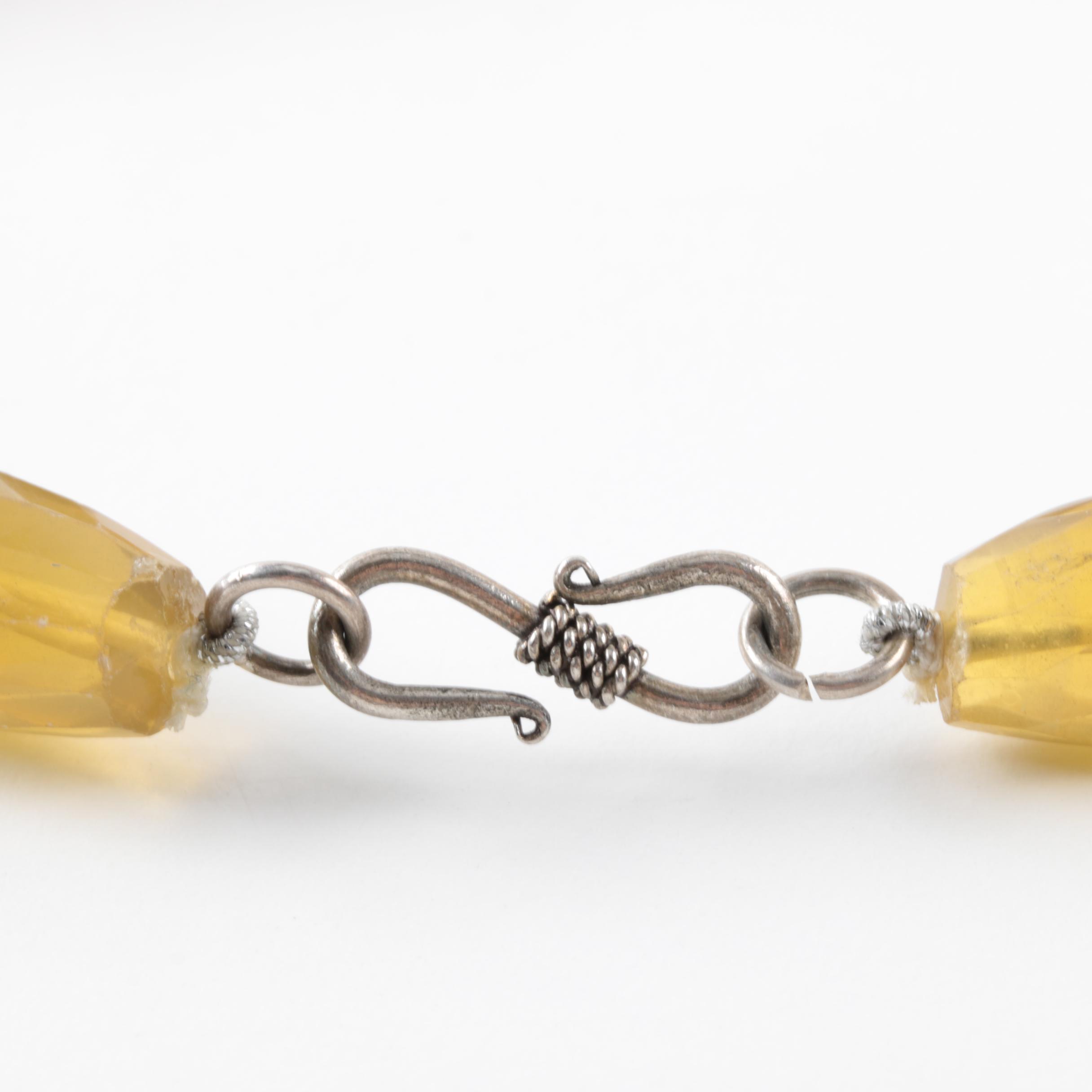 Sterling Silver Fluorite Beaded Necklace