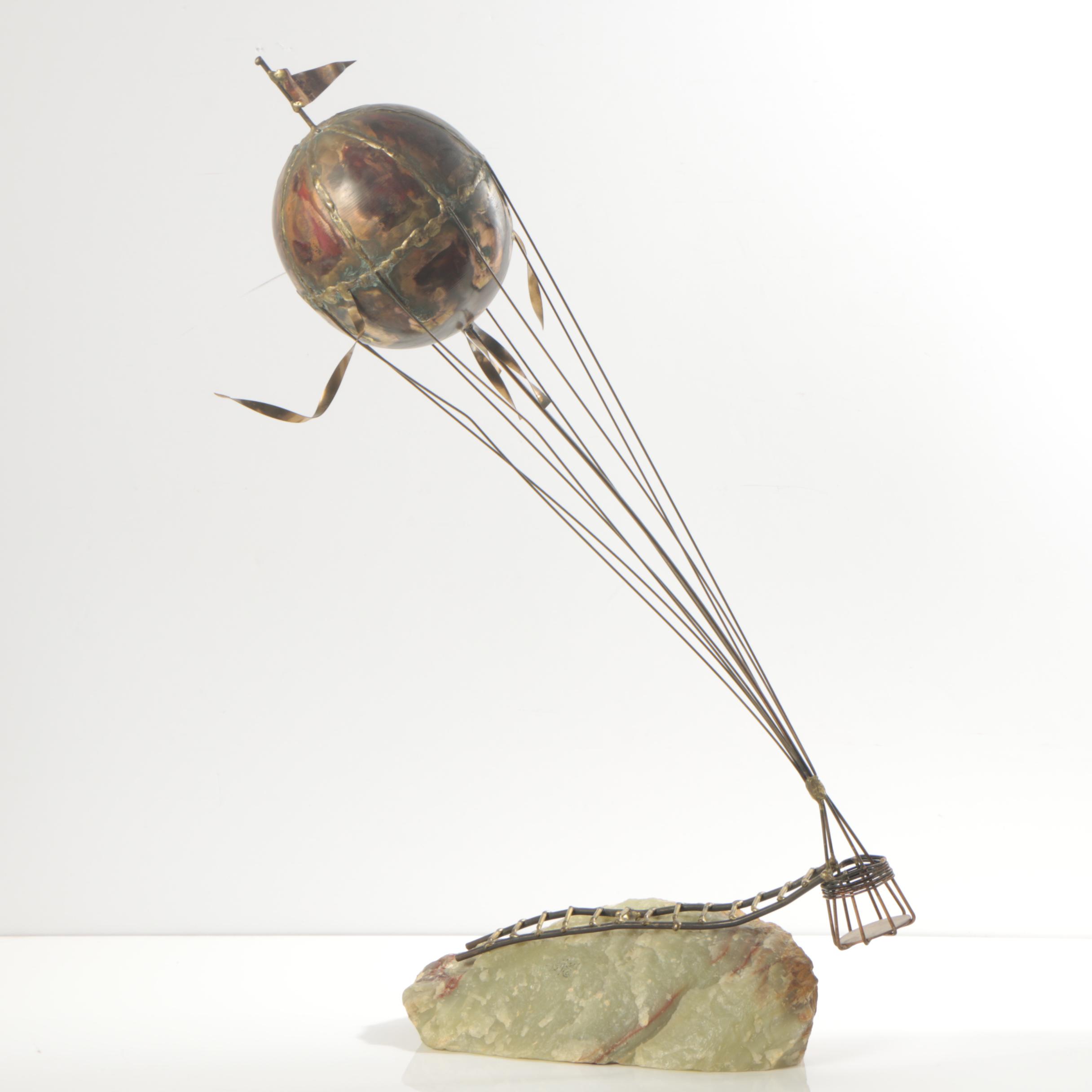 Brian Bijan Copper and Calcite Sculpture