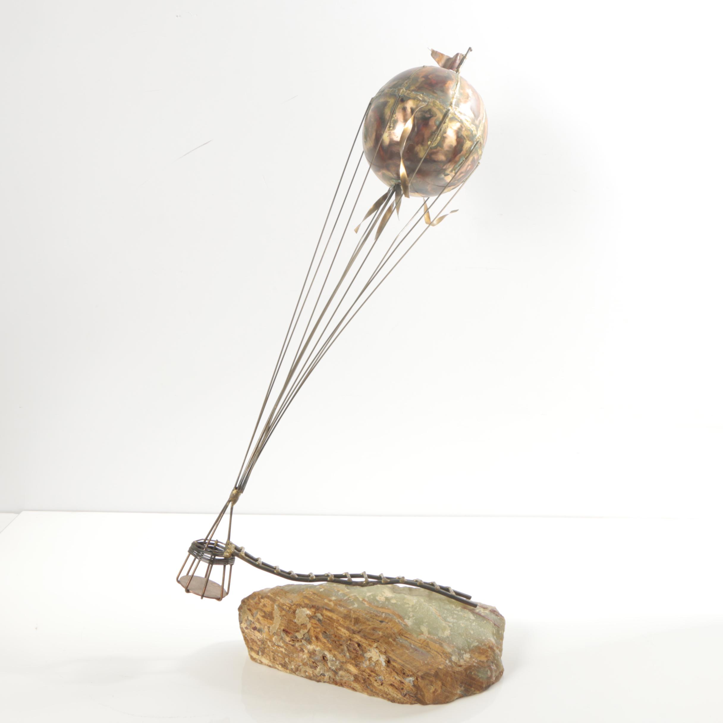 Brian Bijan Copper and Calcite Sculpture