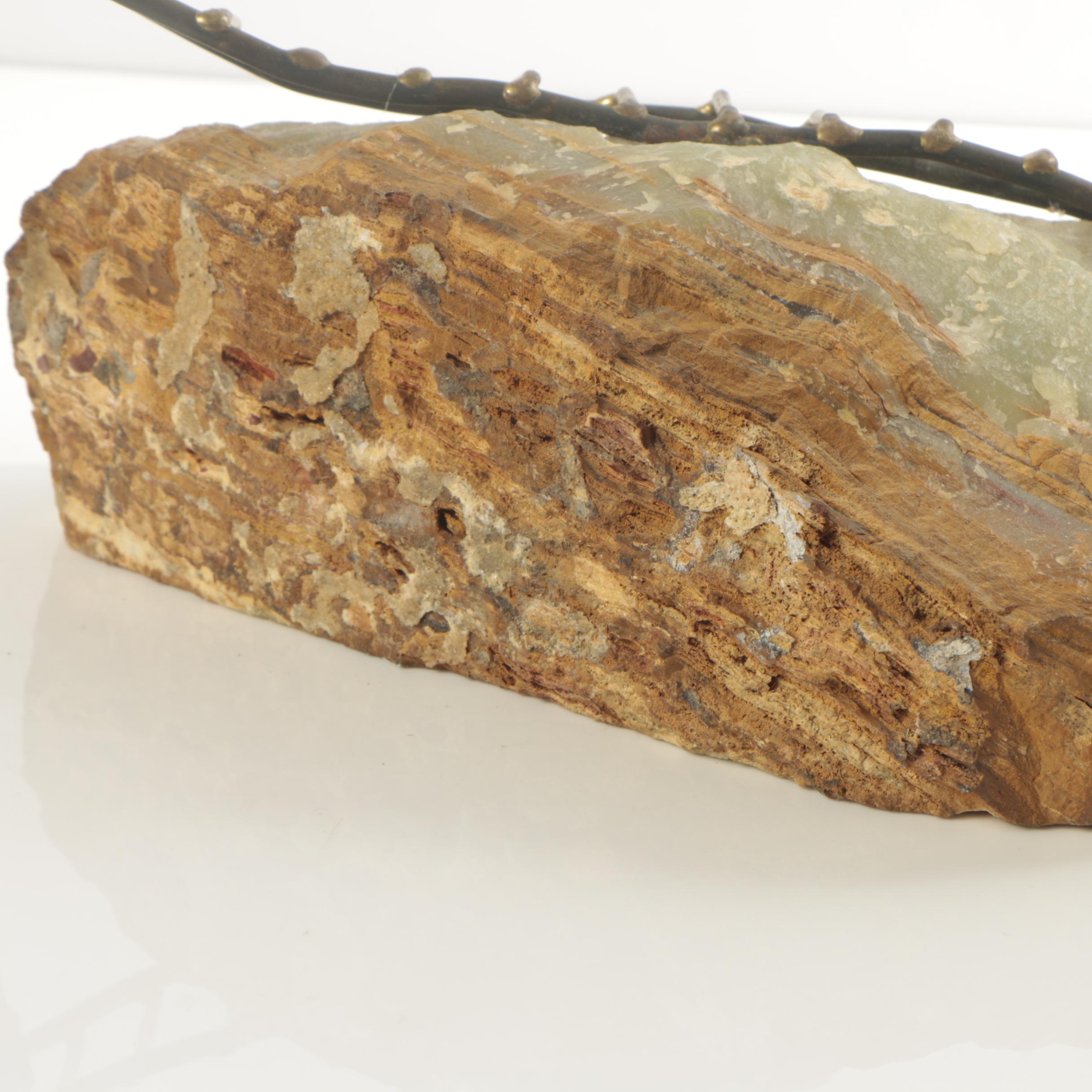 Brian Bijan Copper and Calcite Sculpture