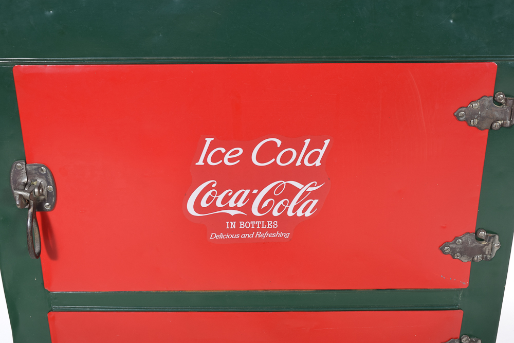 Vintage Coca-Cola Ice Box Refrigerator