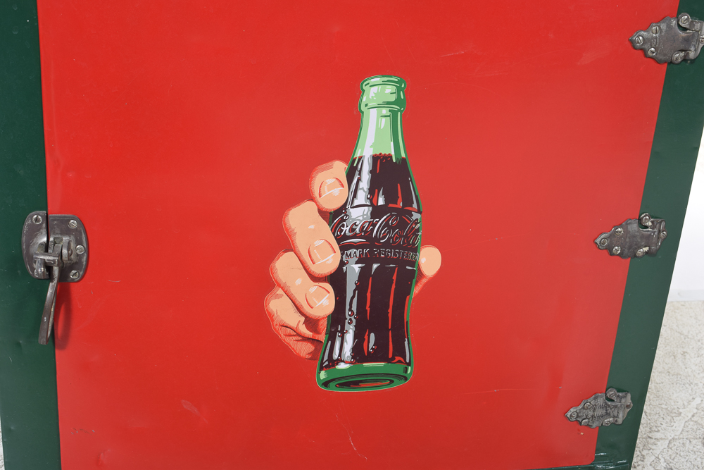 Vintage Coca-Cola Ice Box Refrigerator