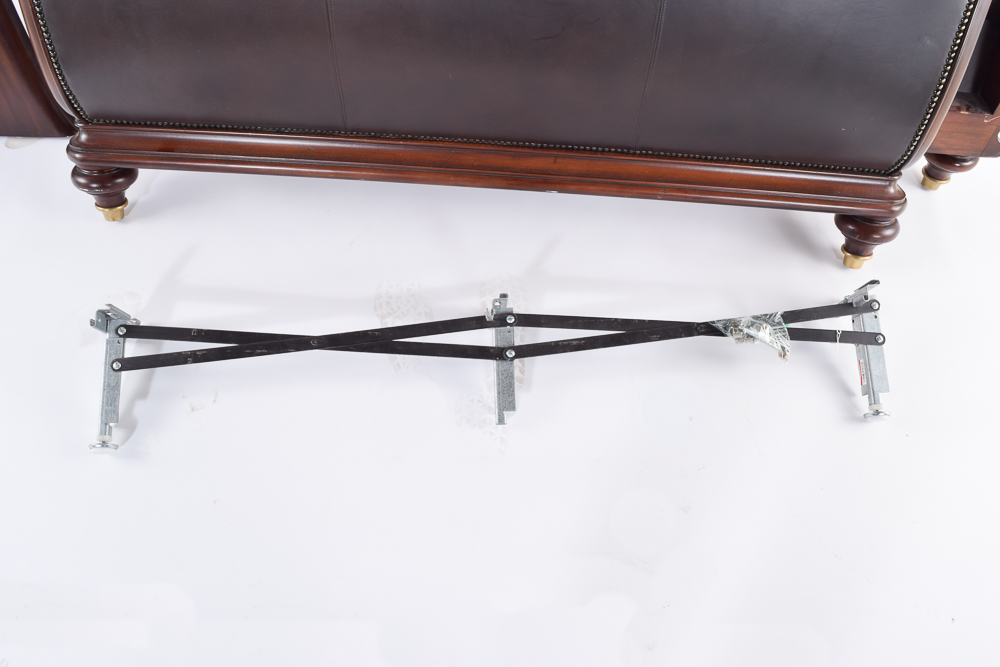 Faux Leather Queen Size Sleigh Bed by Thomasville