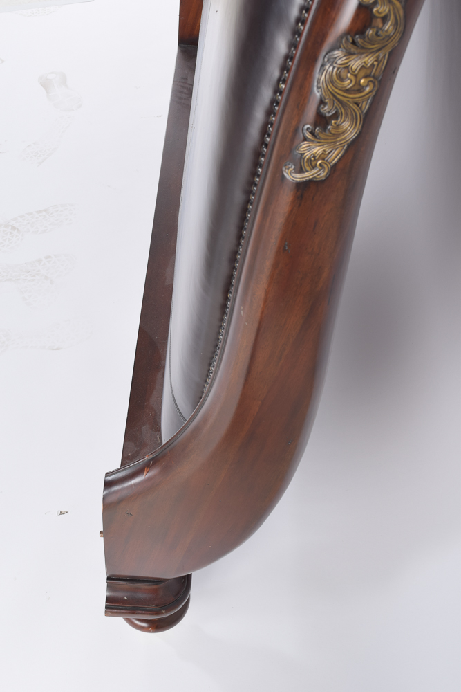 Faux Leather Queen Size Sleigh Bed by Thomasville