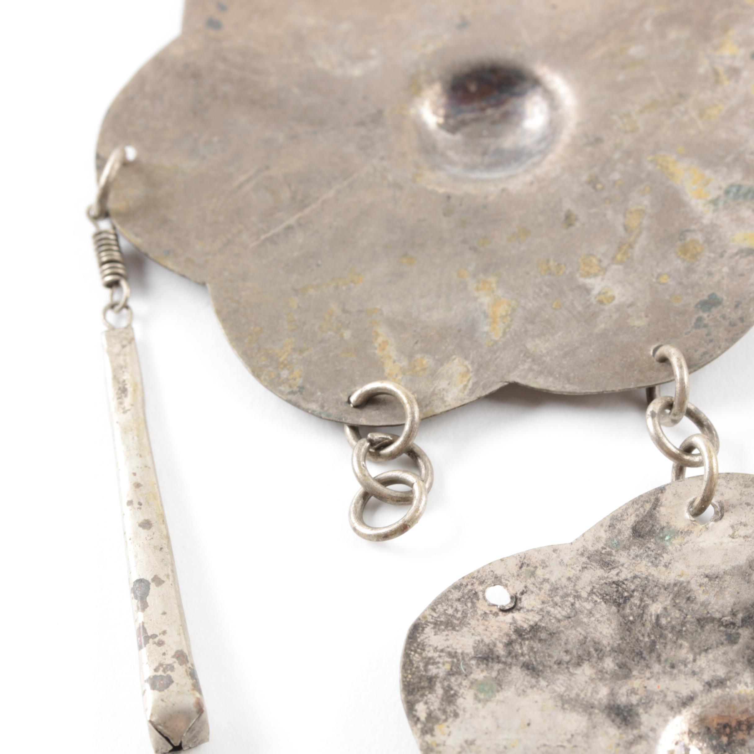 Silver Tone Statement Necklace