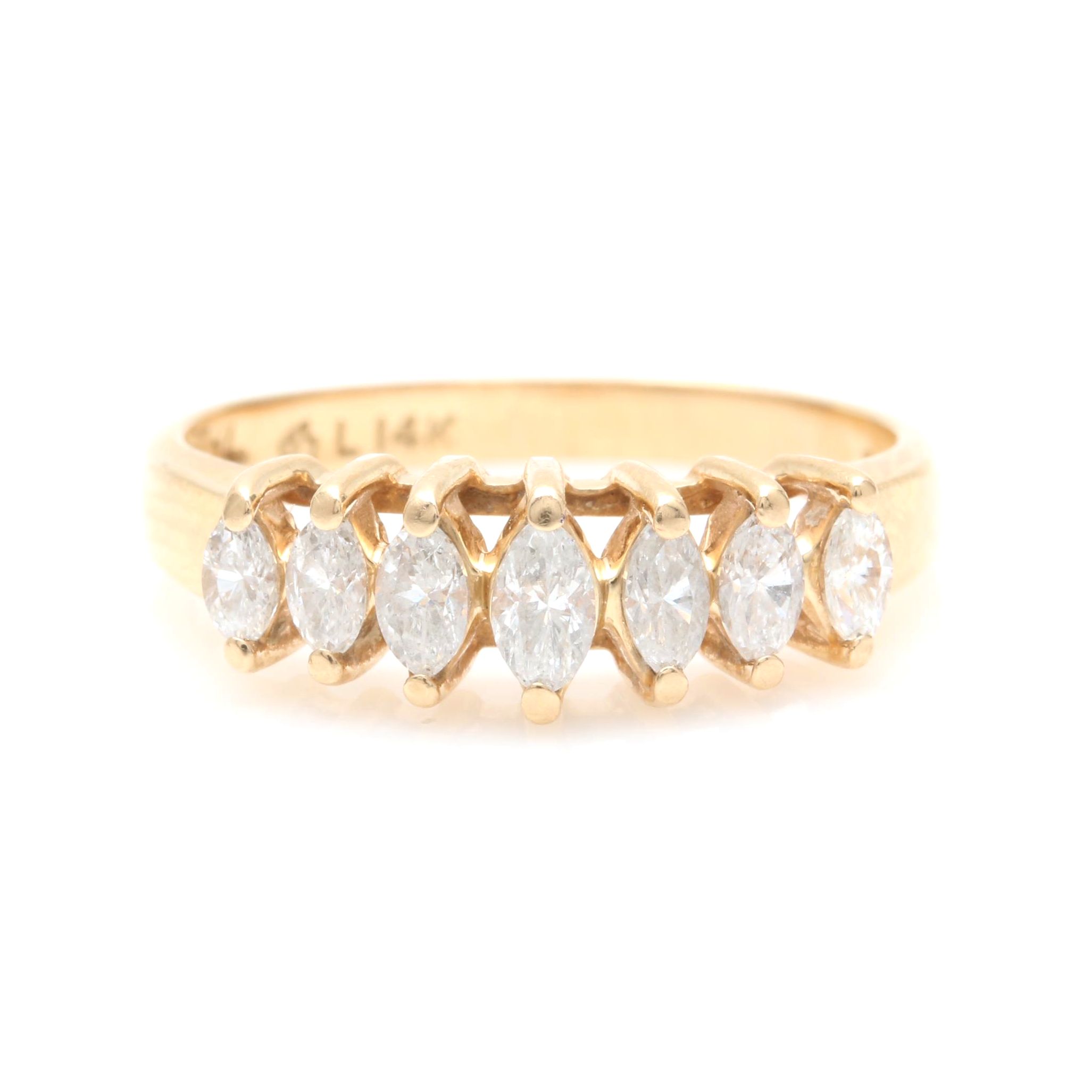 14K Yellow Gold Diamond Ring