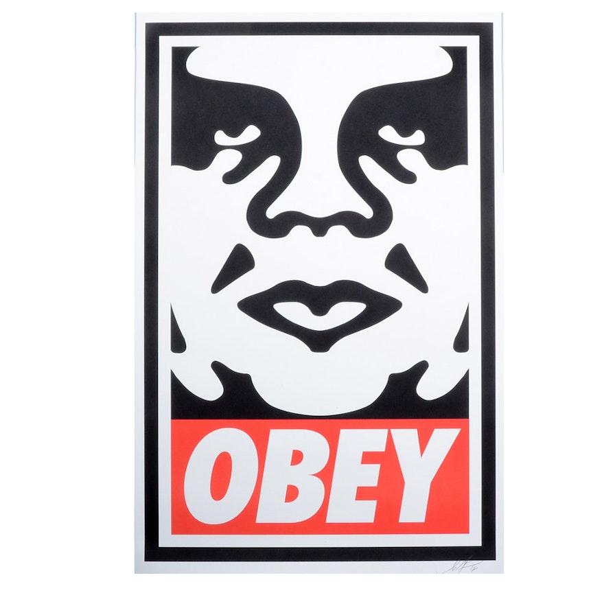 Shepard Fairey Signed Offset Icon Print