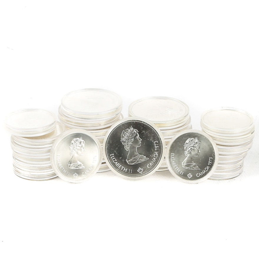 1976 Sterling Silver Olympic Twenty-Eight Coin Set