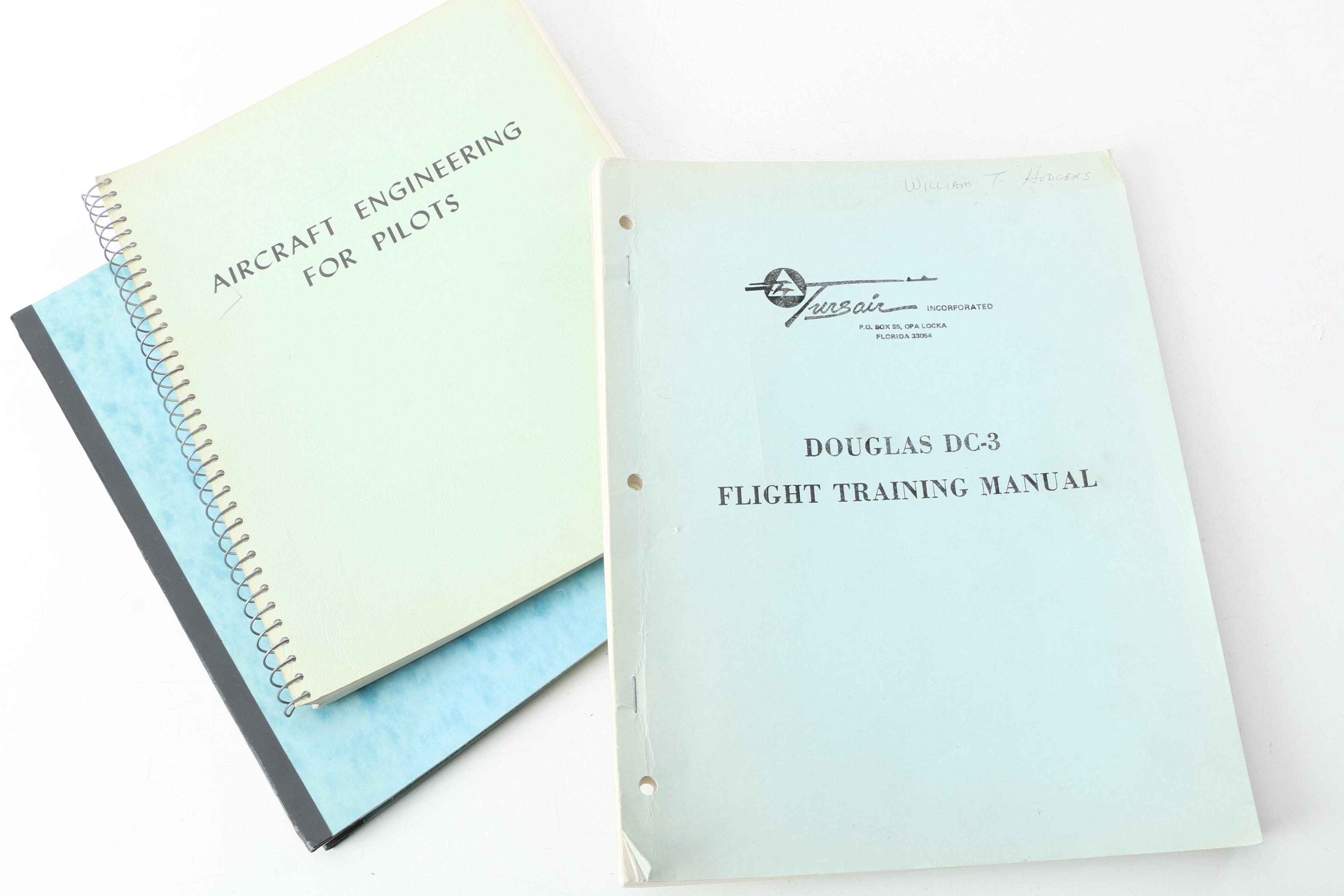 Vintage Aircraft Manuals, Including Douglas DC-3 Training Manual
