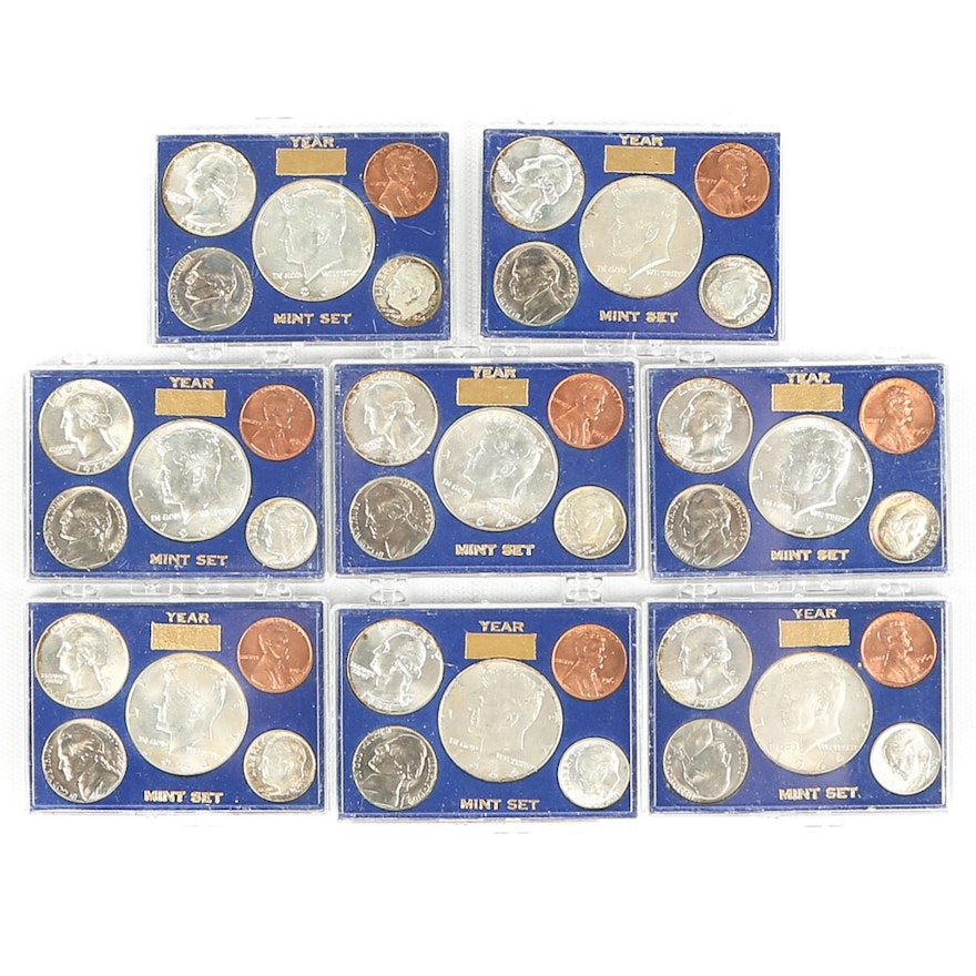 Eight 1964 Mint Sets
