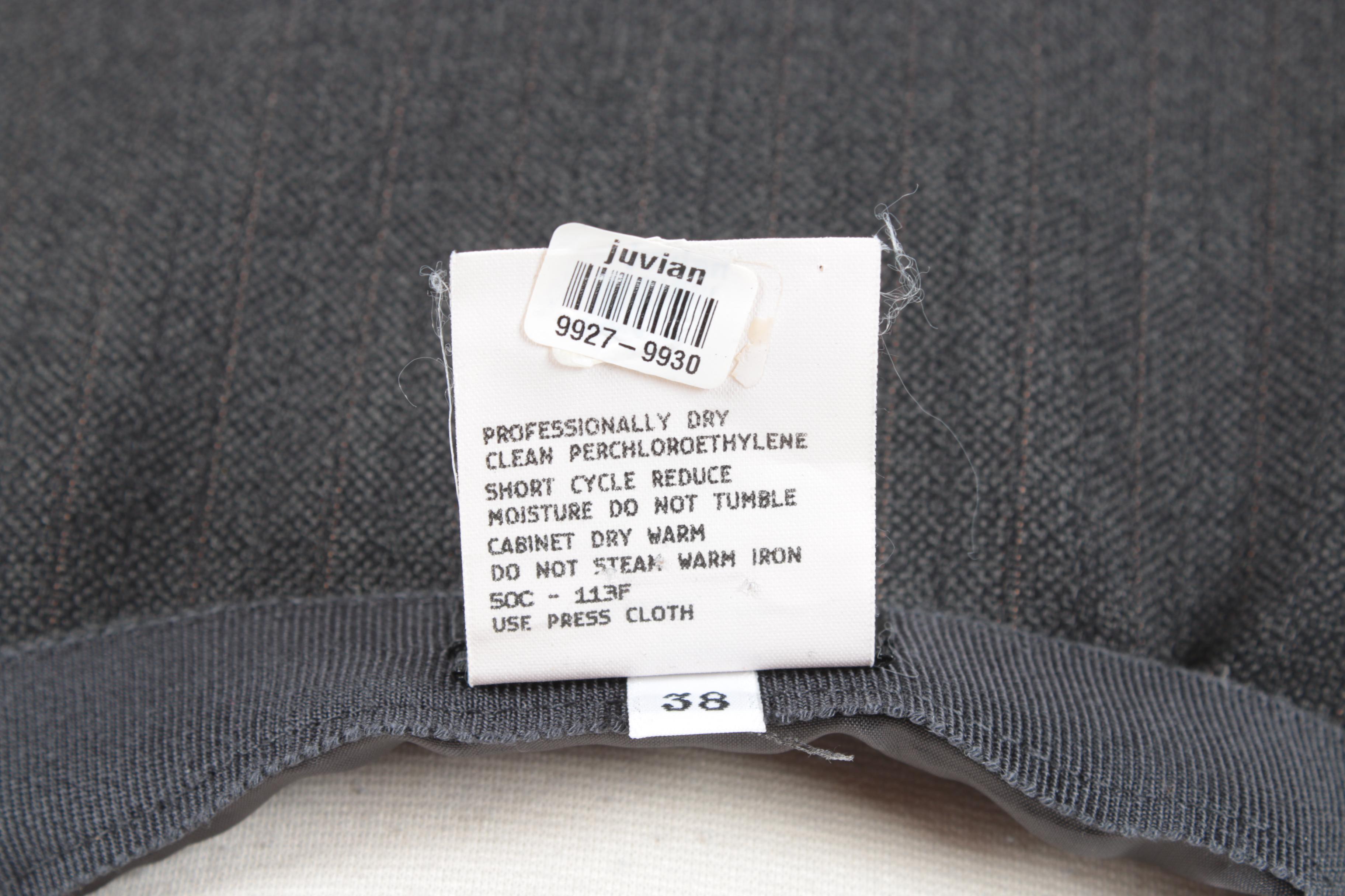 1990s Giorgio Armani Wool Blend Faux Wrap Skirt