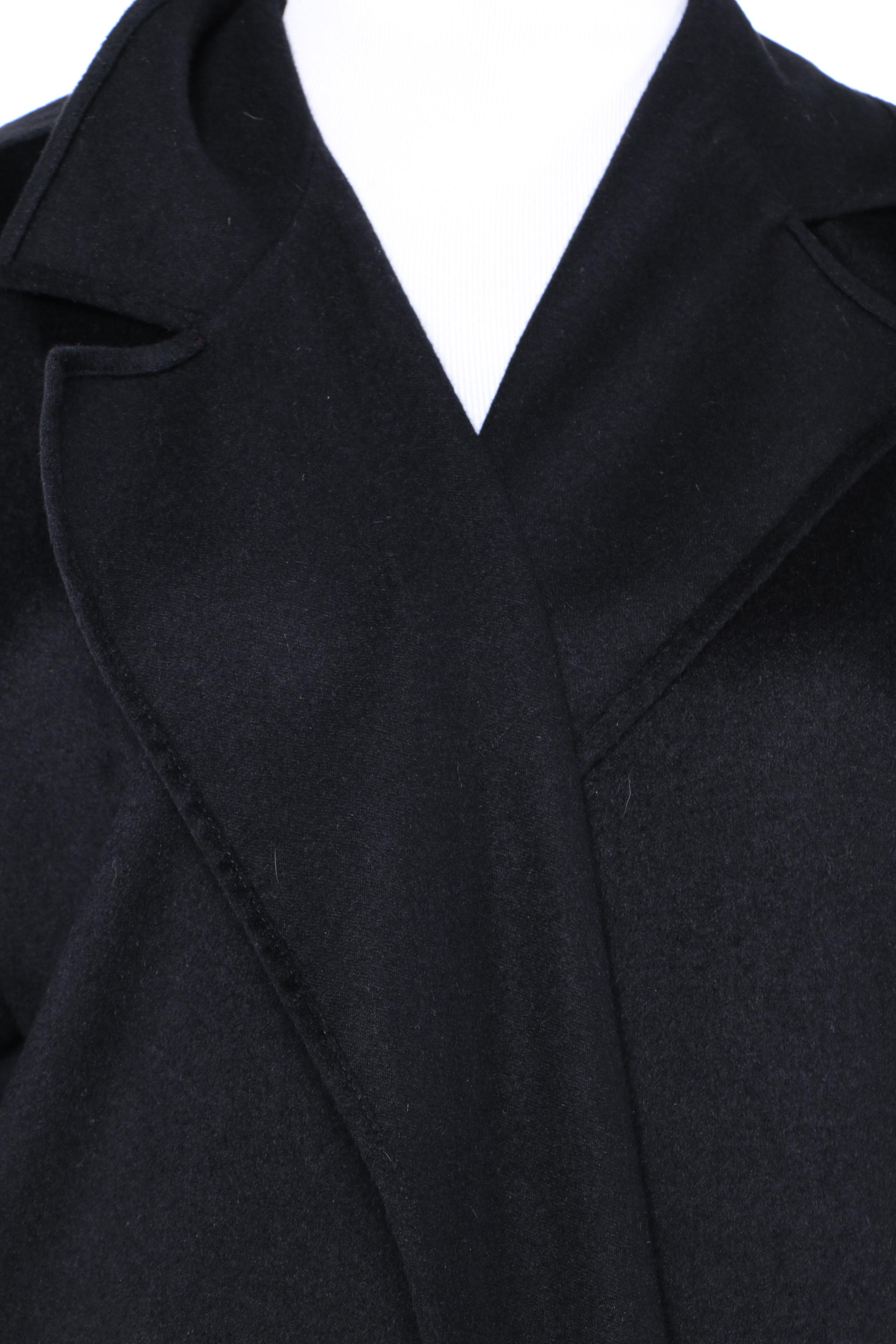 Rebecca Moses Black Cashmere Skirt and Jacket in a Wool and Angora Blend