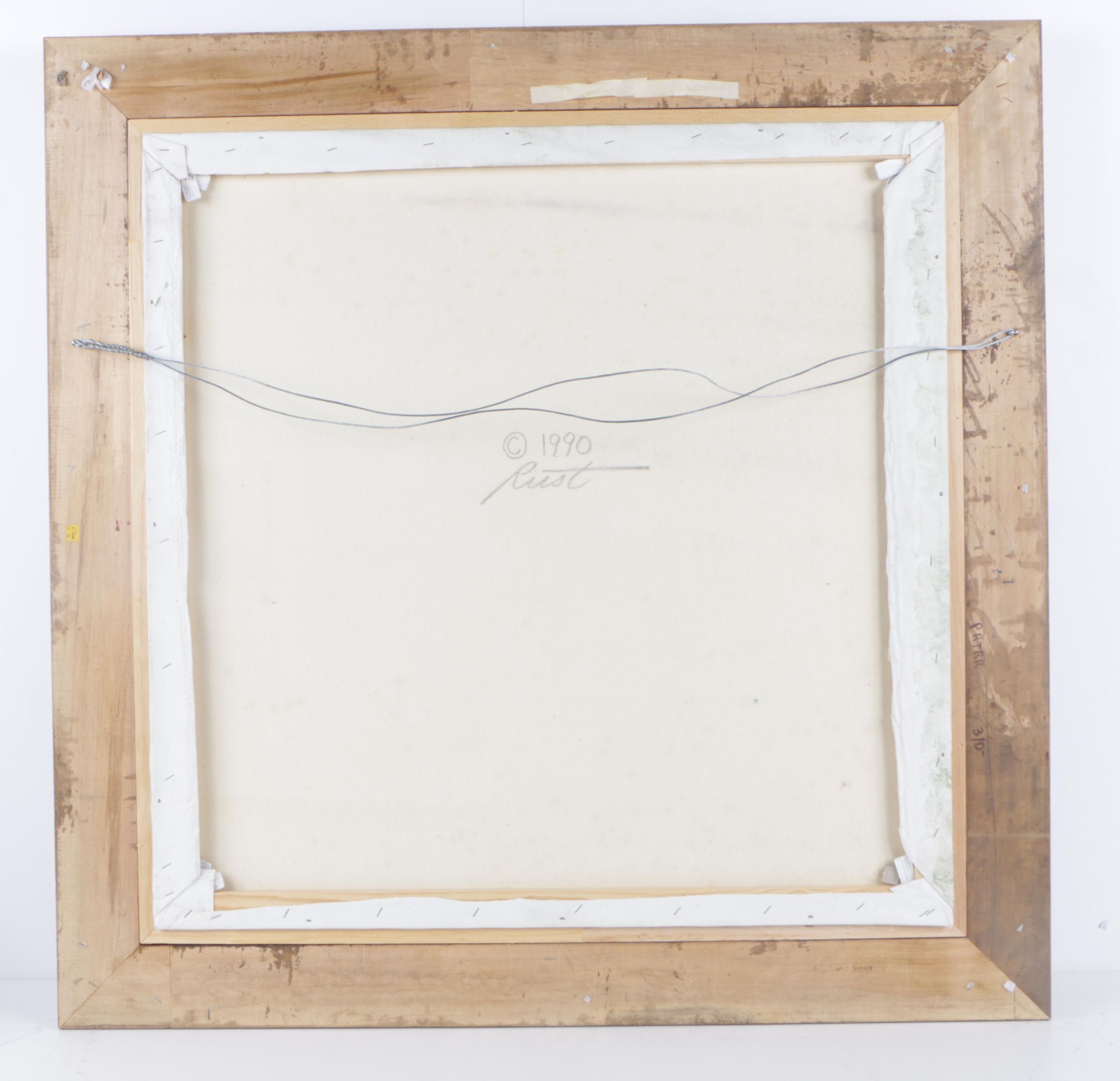 Donald L. "Rusty" Rust 1990 Oil Painting of Emmett Kelly, Jr. "Spring"