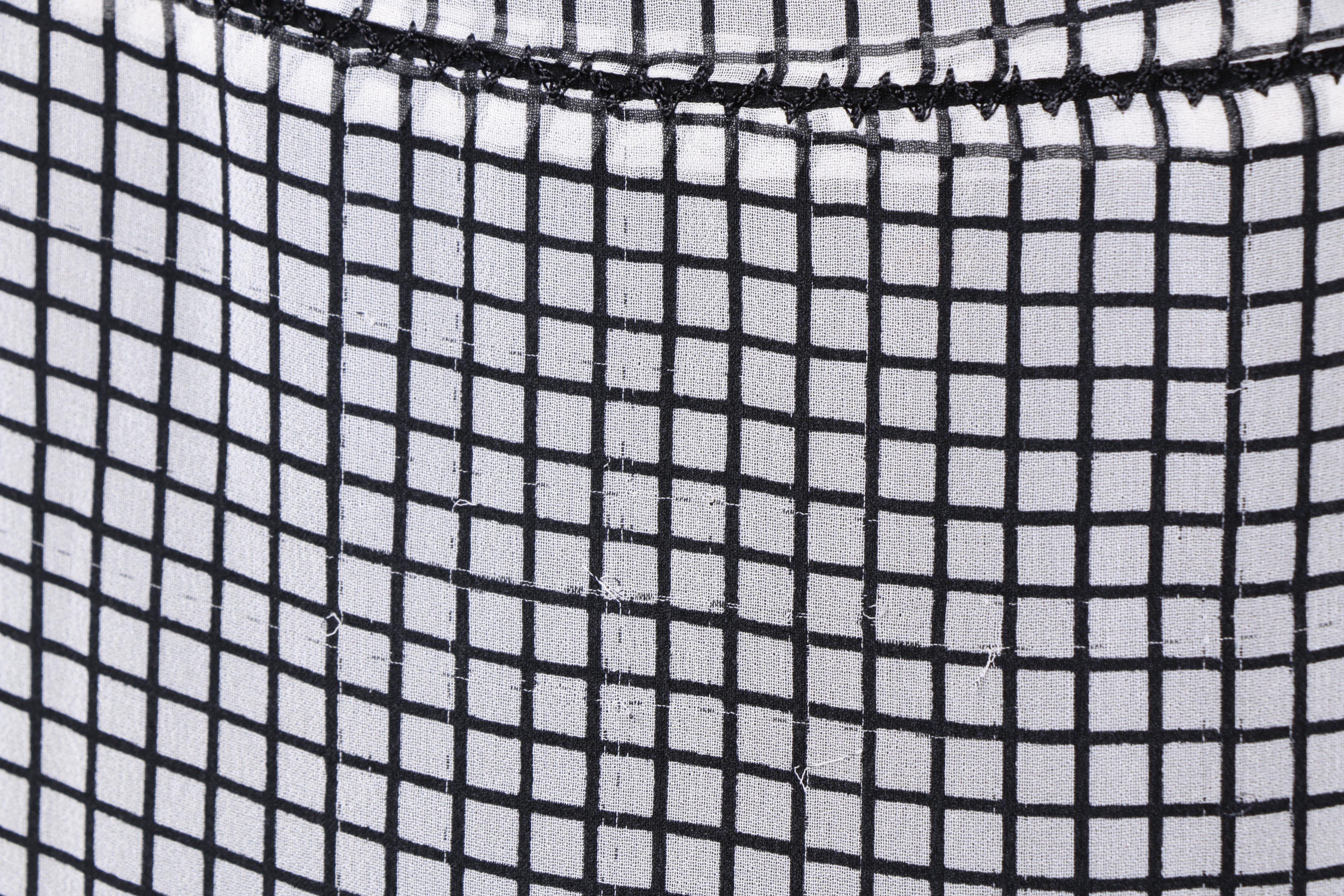 Alberta Ferretti Black and White Dress with Black Silk Slip