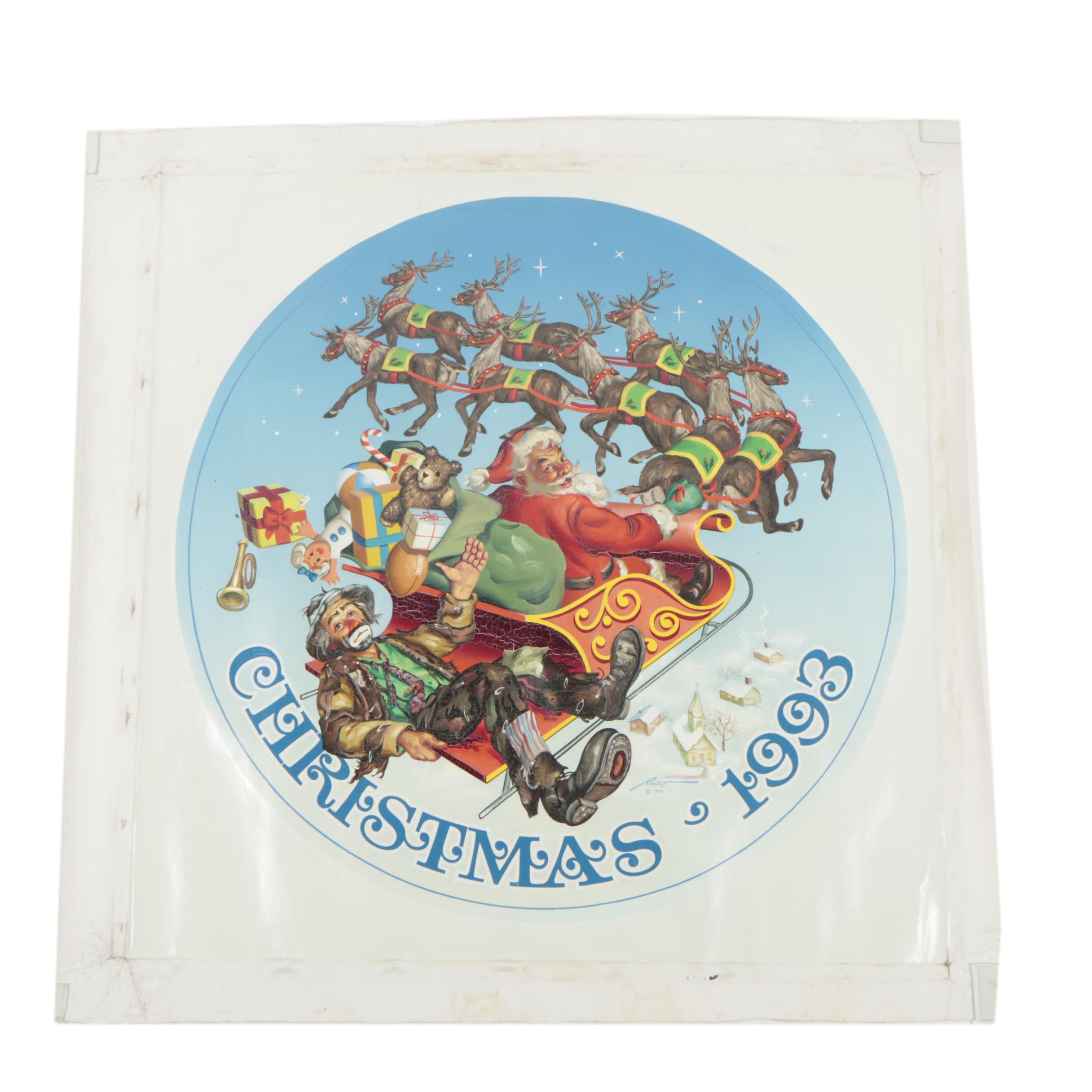 D.L. "Rusty" Rust Oil Painting "Christmas - 1993"