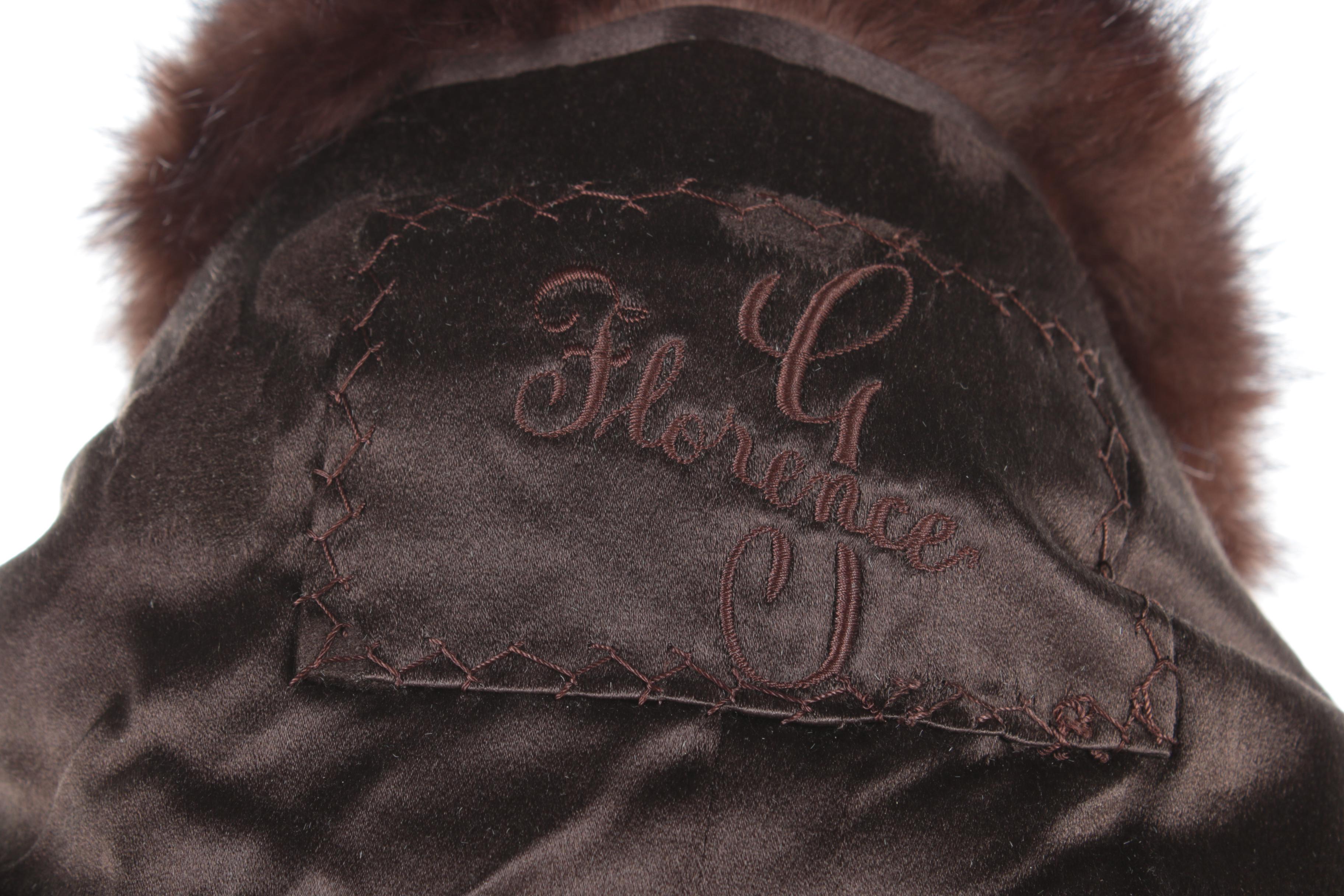 Vintage Dark Mahogany Mink Fur Wrap