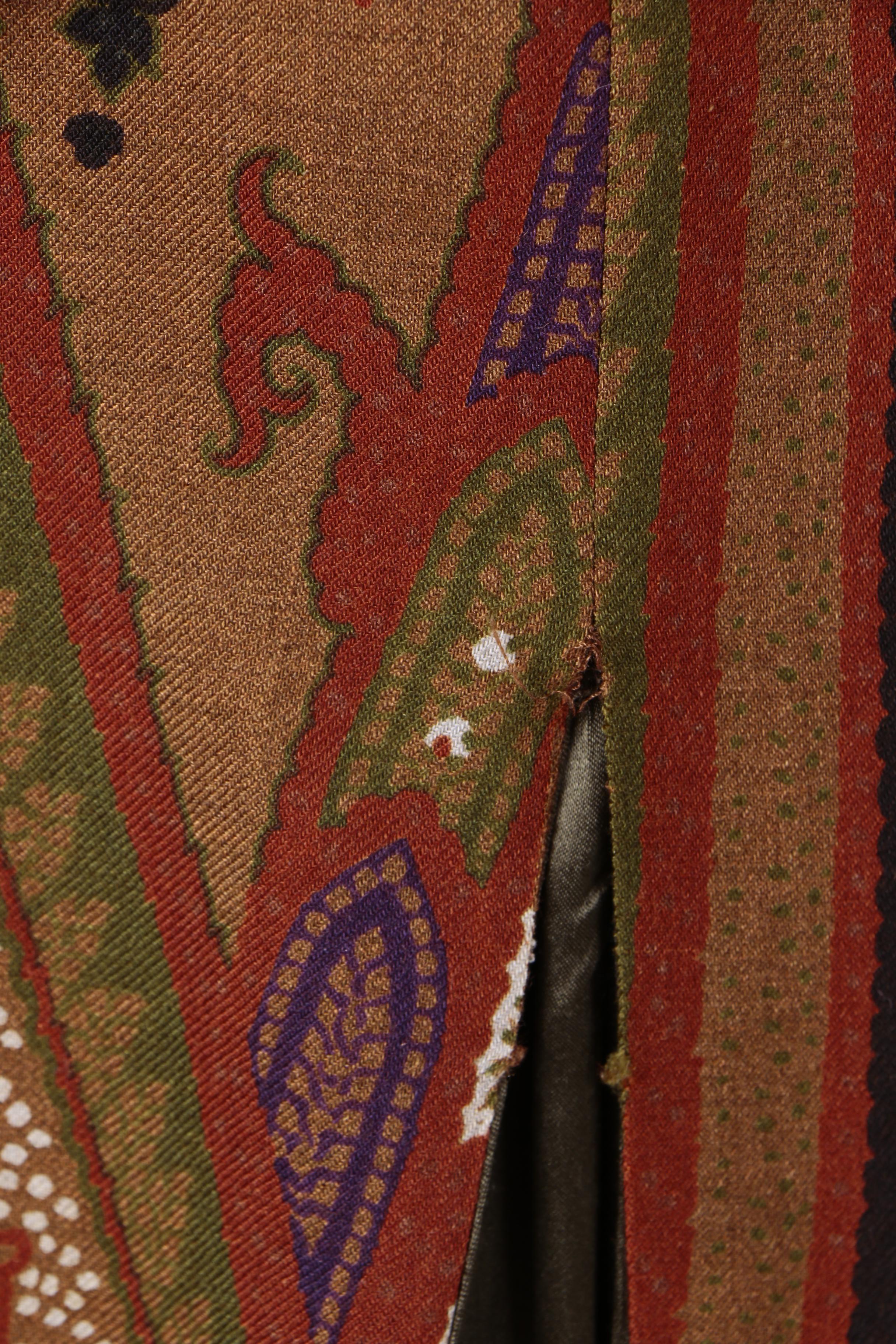 Etro and Dries Van Noten Wool and Silk Blend Skirts