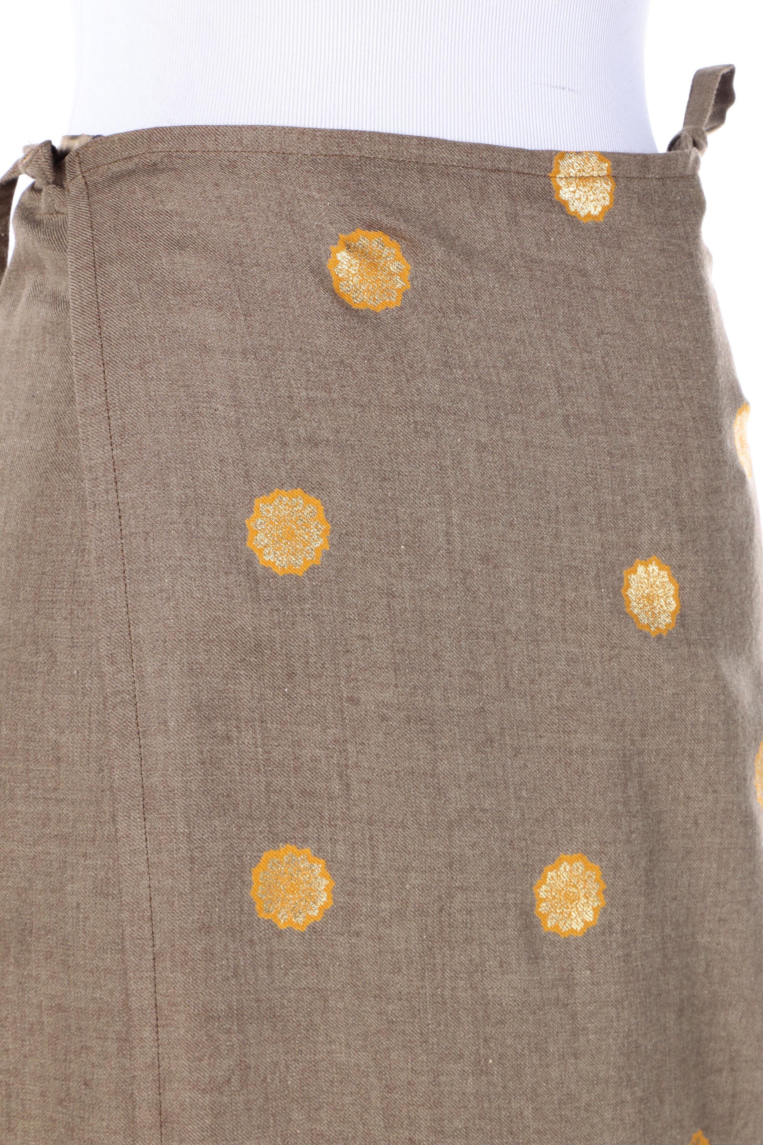 Etro and Dries Van Noten Wool and Silk Blend Skirts