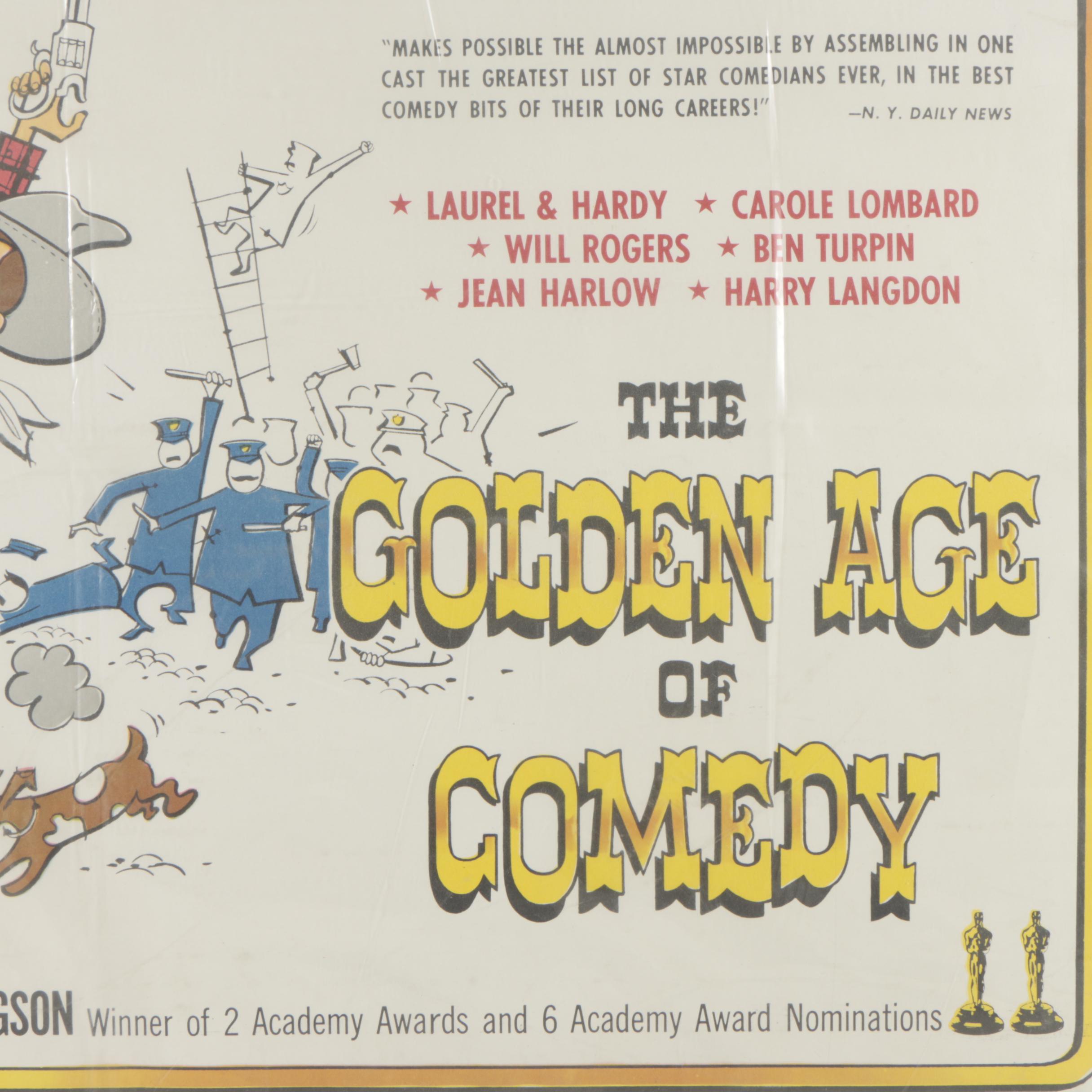 1958 "The Golden Age of Comedy" Lithograph Movie Poster